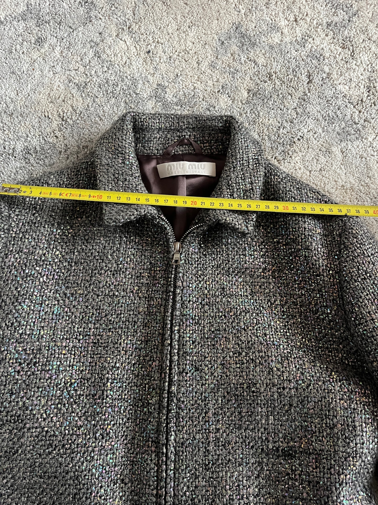 Miu Miu FW1998 wool iridescent set