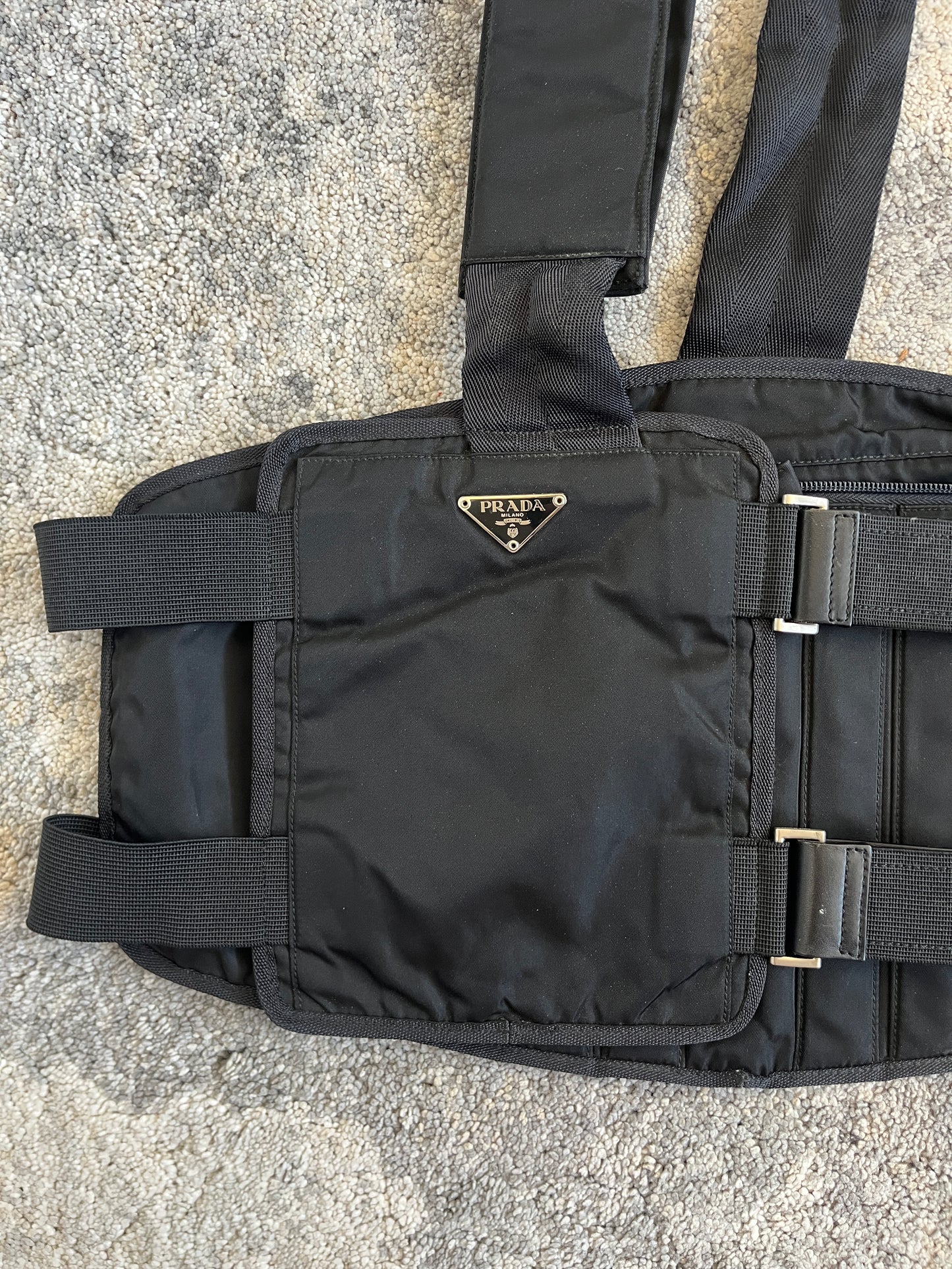 Prada FW1999 nylon chest rig bag