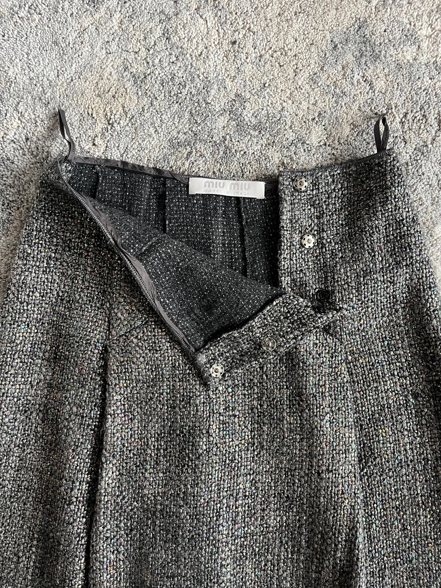 Miu Miu FW1998 wool iridescent set