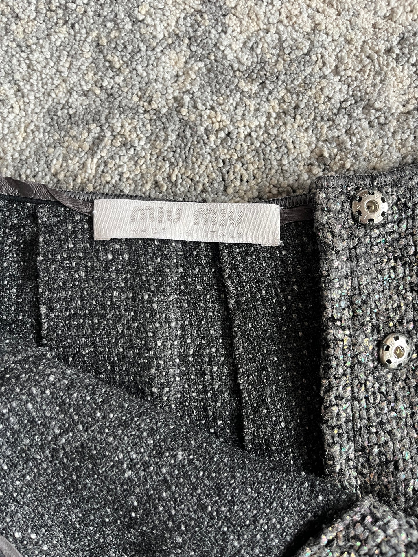 Miu Miu FW1998 wool iridescent set