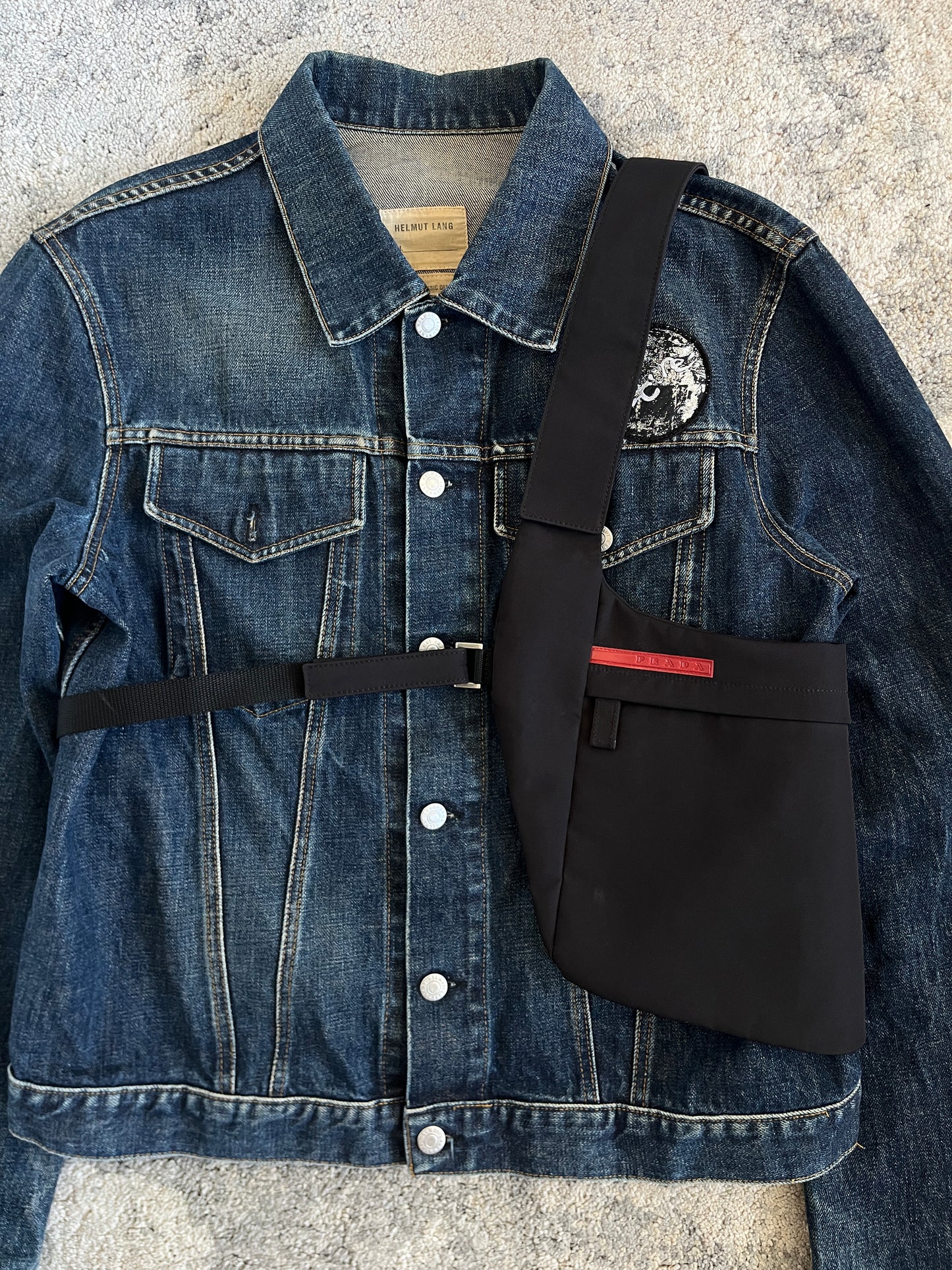 Prada SS1999 nylon chest rig bag - men version