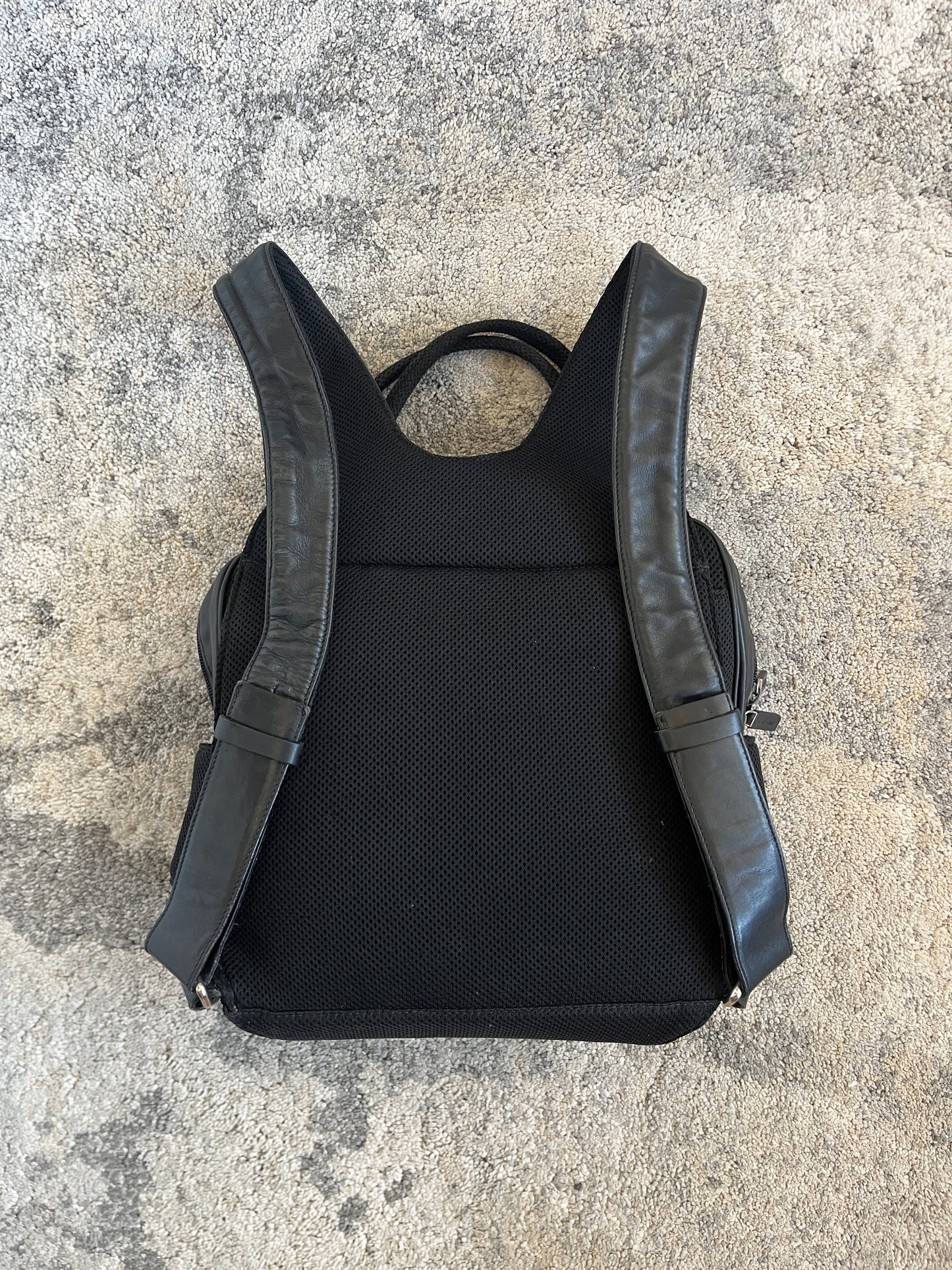 Miu Miu FW1999 leather & mesh backpack convertible