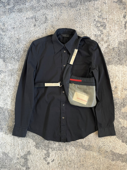 Prada SS1999 latex & nylon chest rig - women version