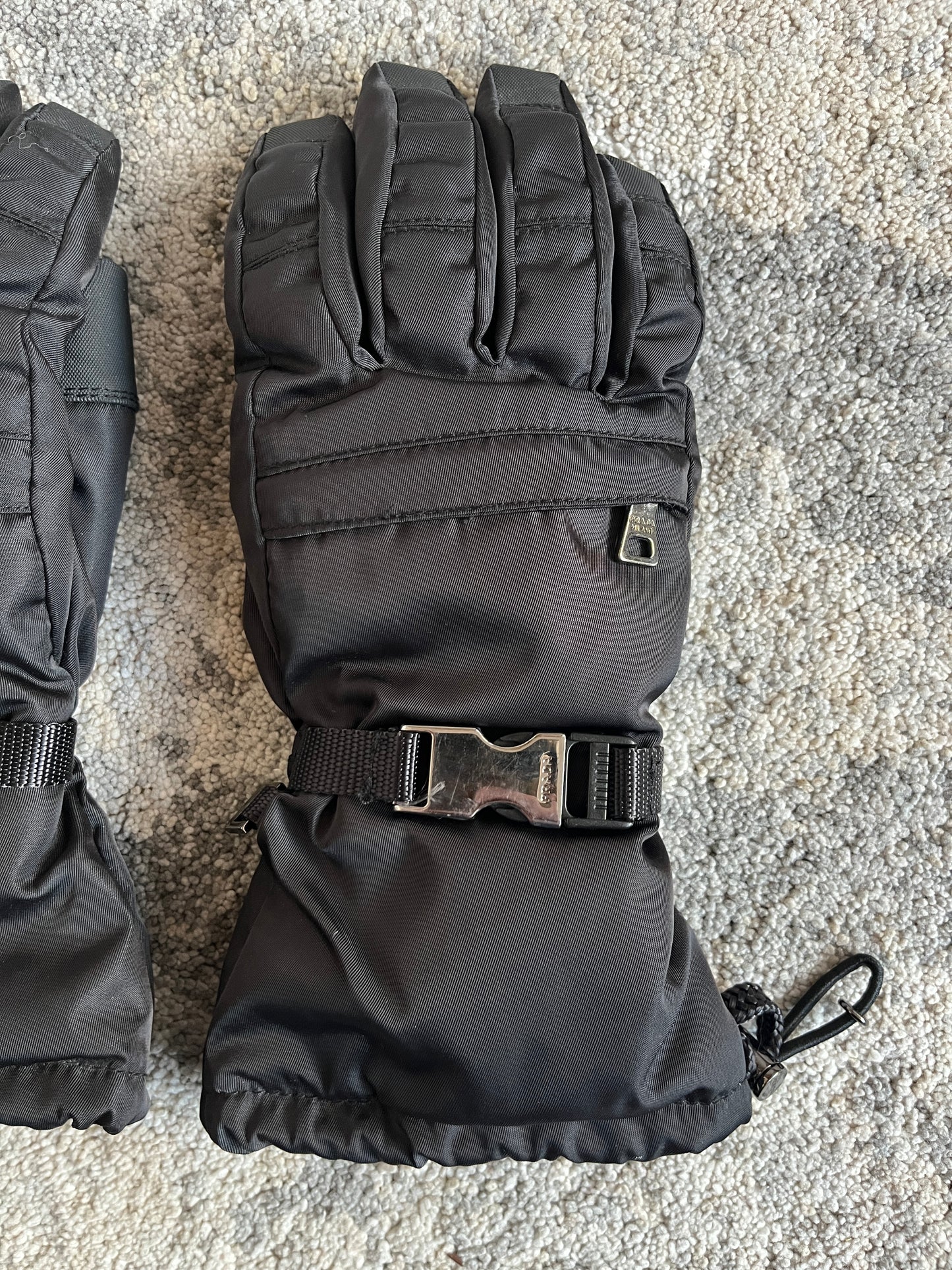 Prada 2000's nylon ski gloves