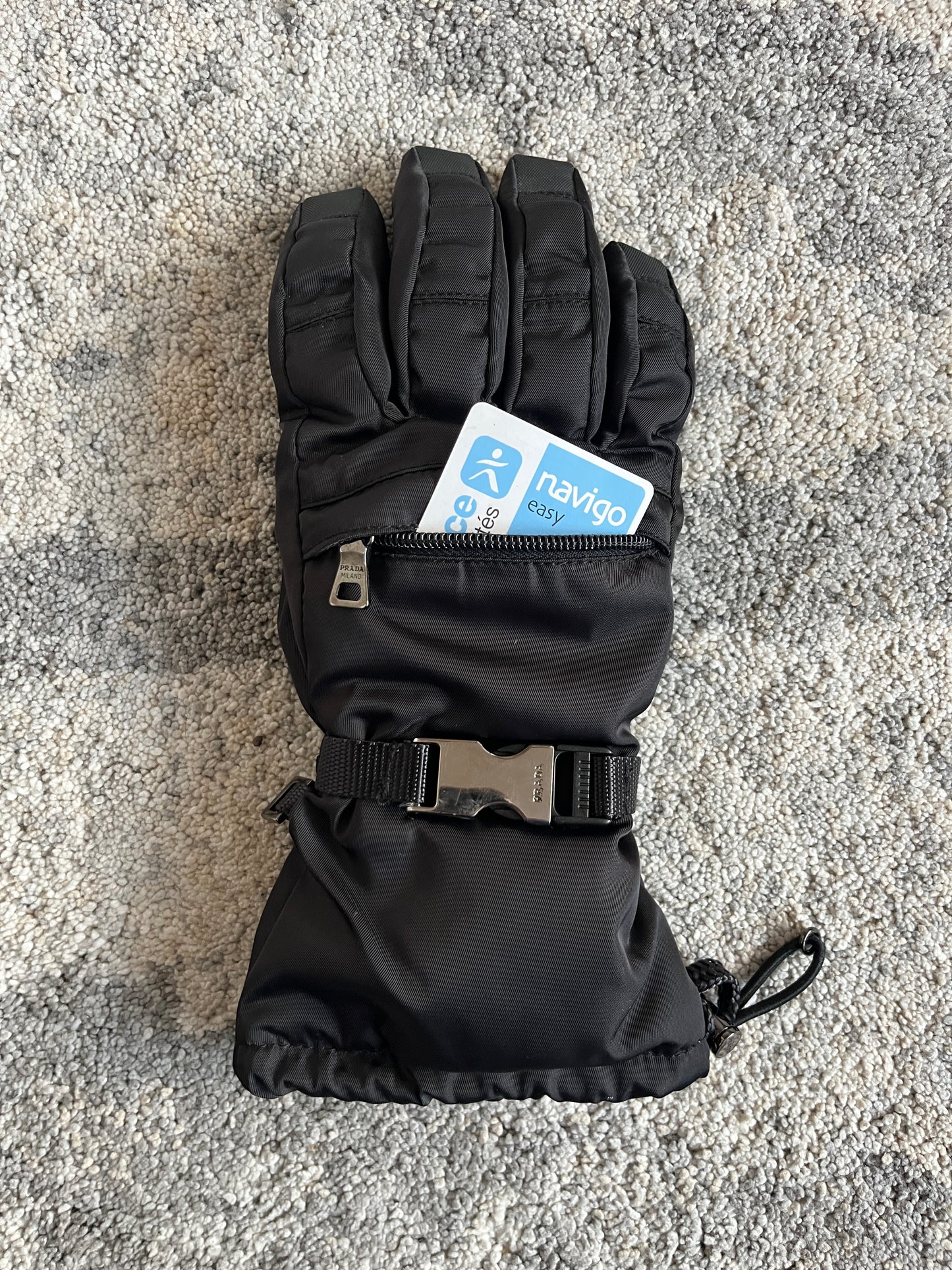 Prada 2000's nylon ski gloves