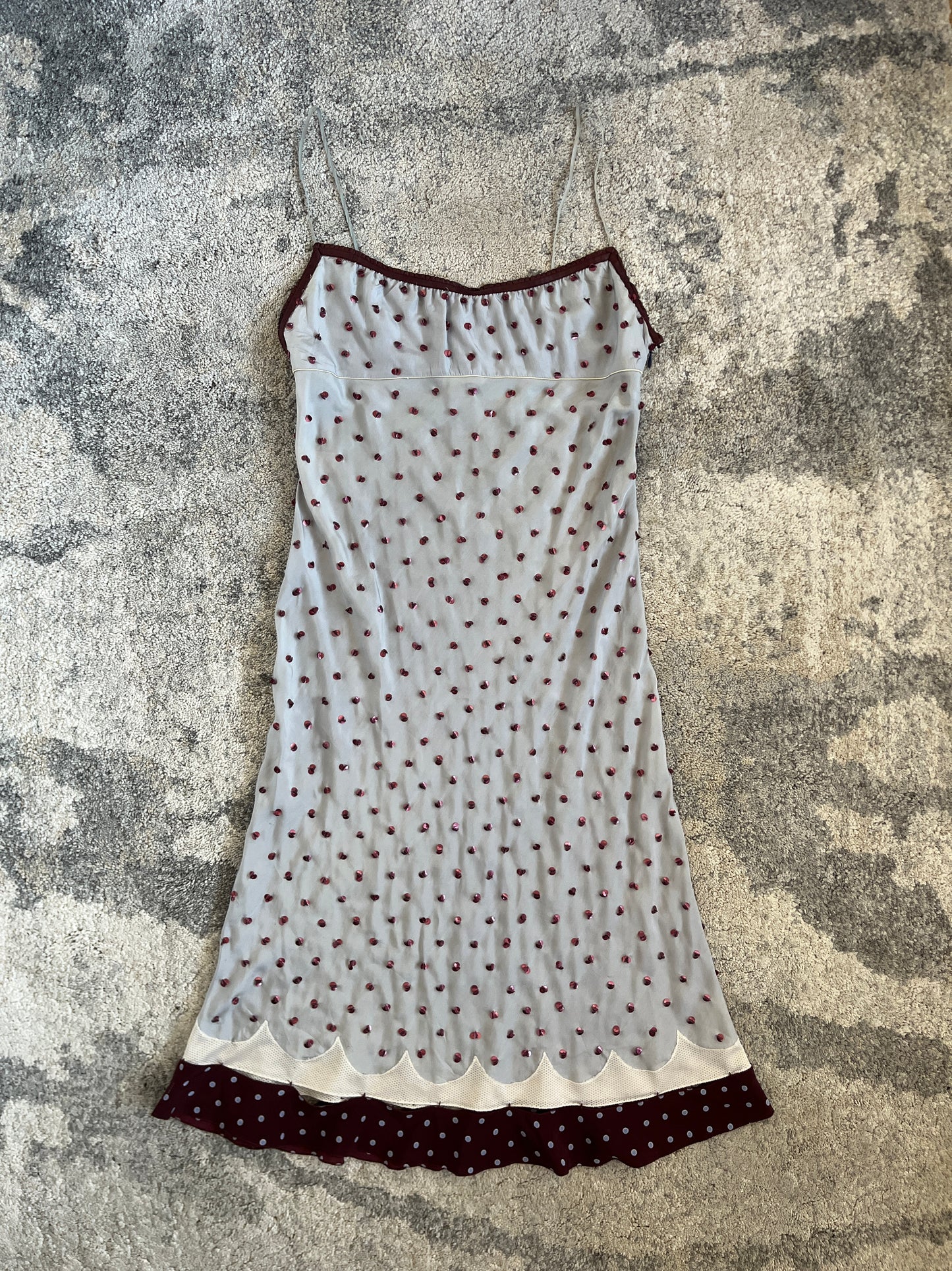 Prada SS2000 silk & sequins dress