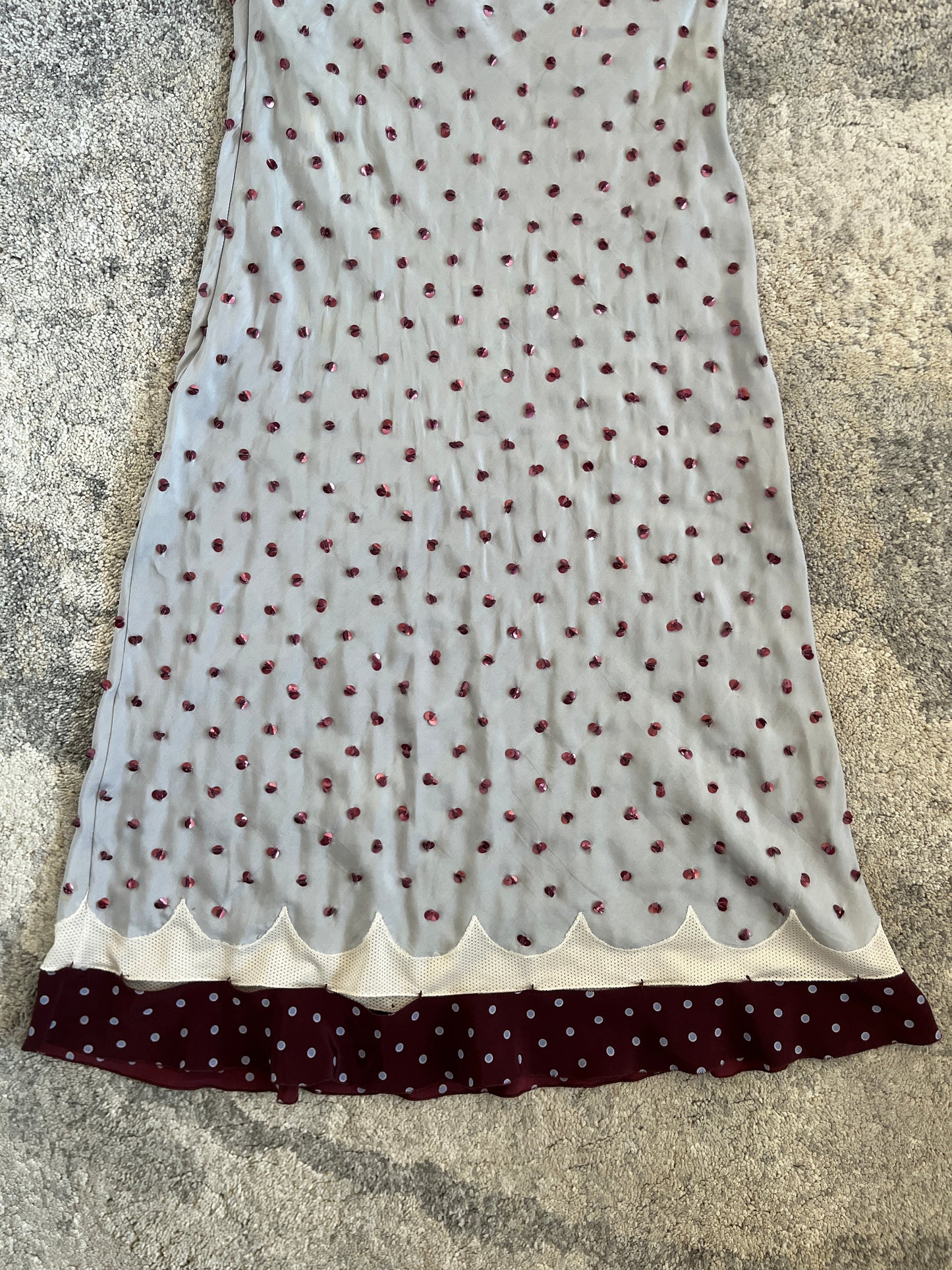 Prada SS2000 silk & sequins dress