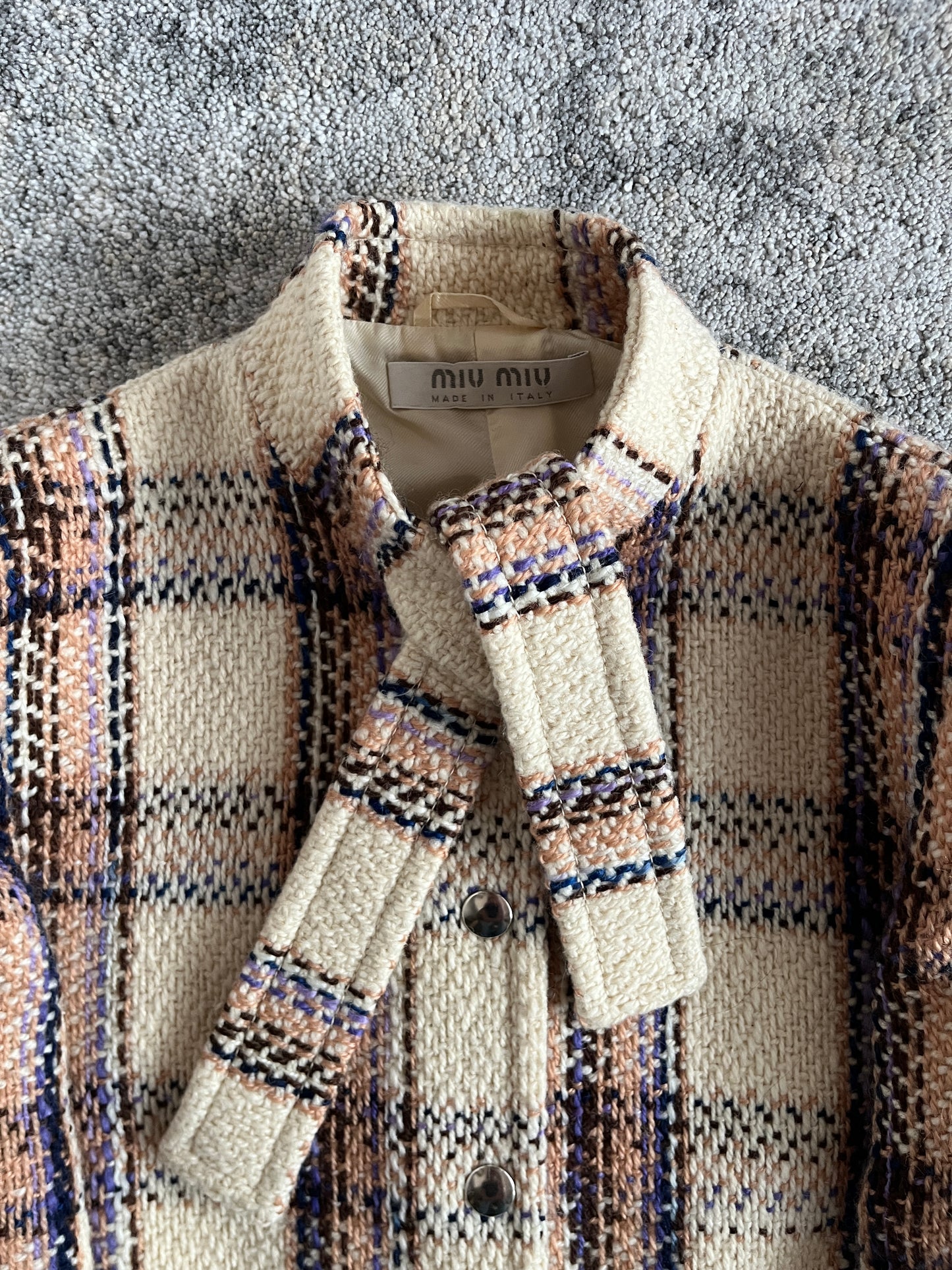 Miu Miu FW2000 tartan wool set