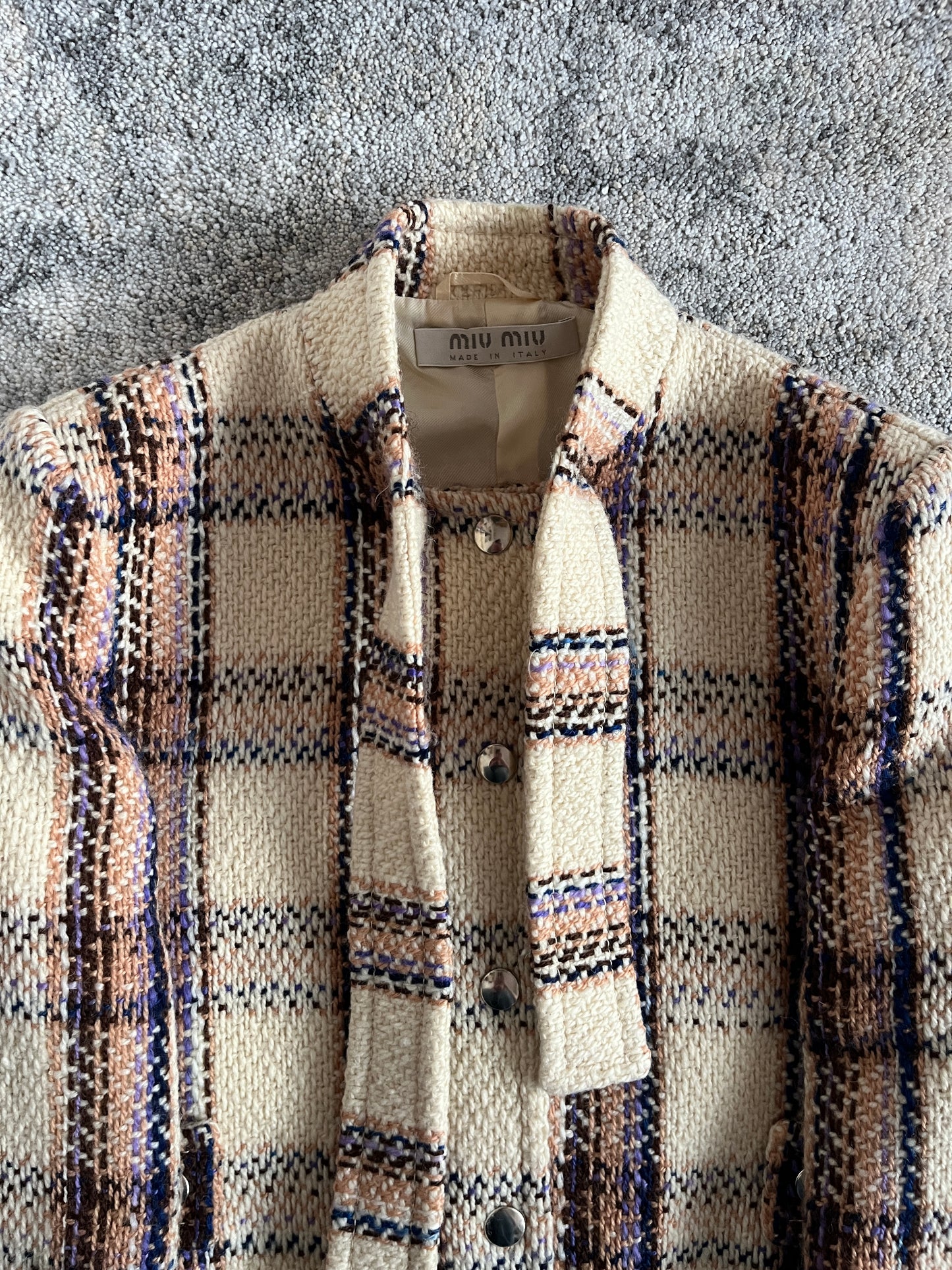 Miu Miu FW2000 tartan wool set