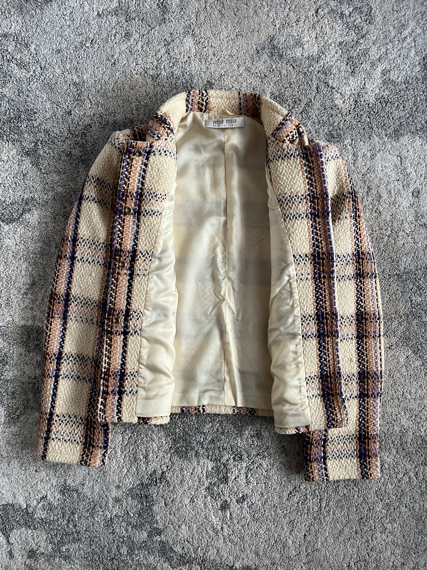 Miu Miu FW2000 tartan wool set