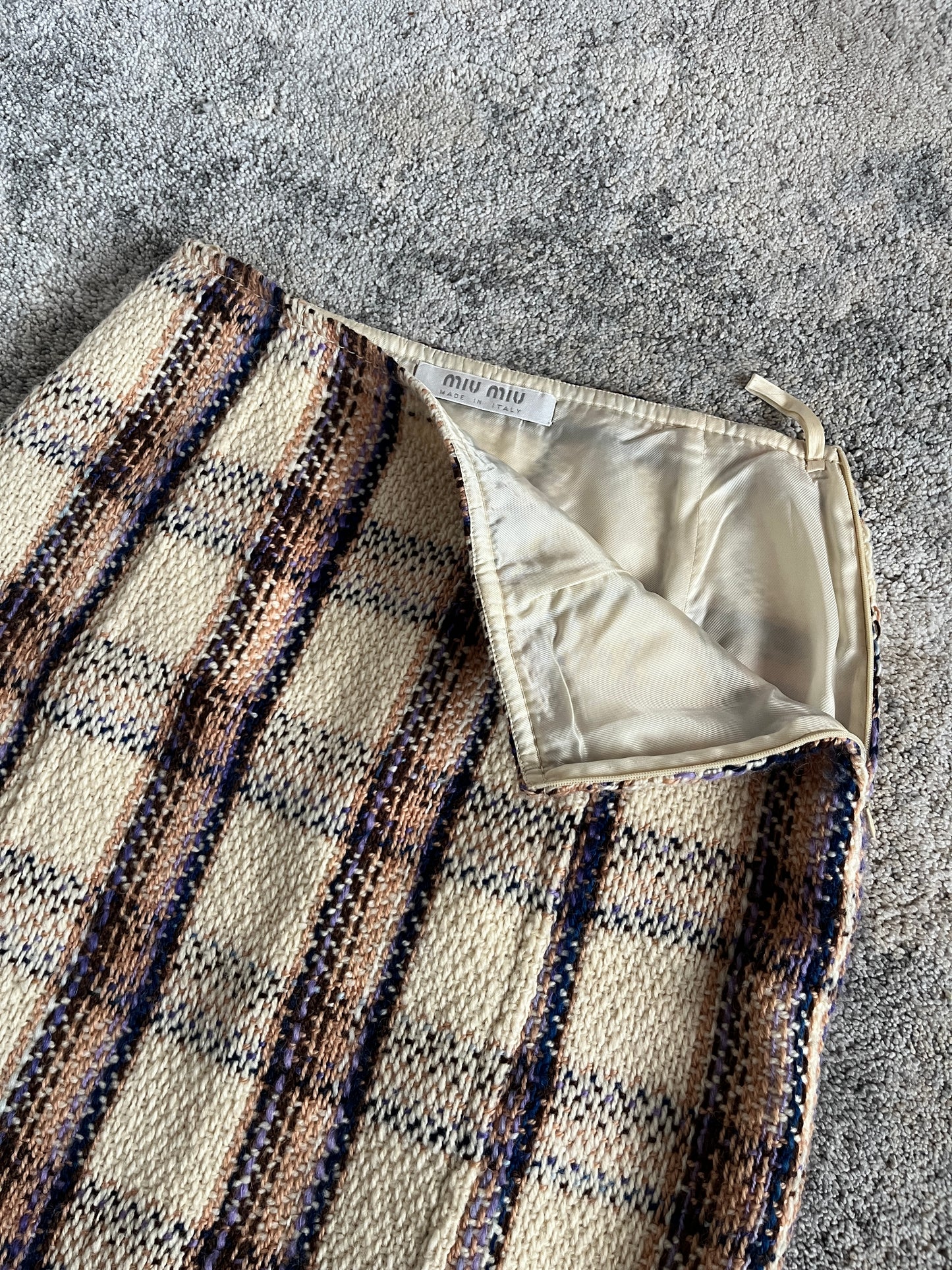 Miu Miu FW2000 tartan wool set