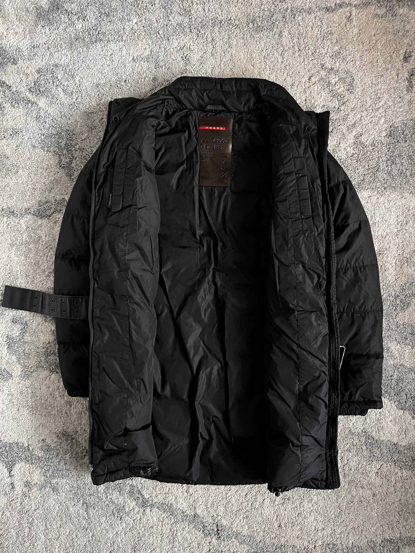 Prada 2000's nylon puffer long jacket