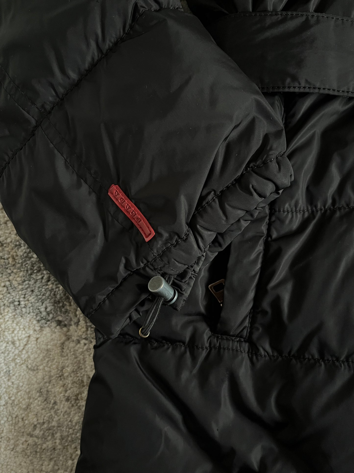 Prada 2000's nylon puffer long jacket