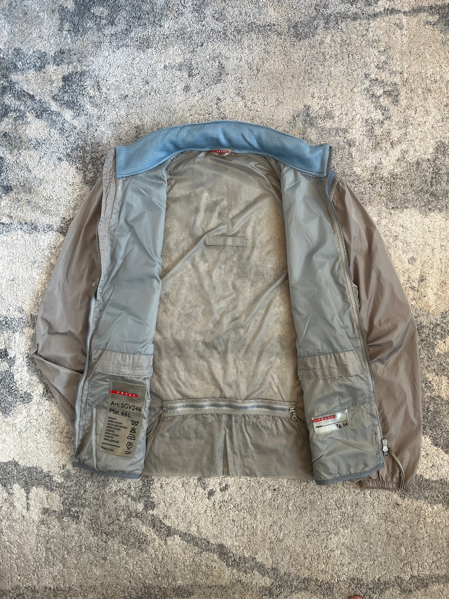 Prada SS2000 mesh & nylon jacket