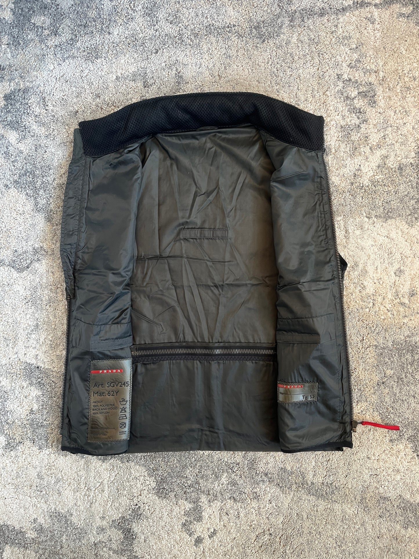 Prada SS2000 mesh & nylon vest