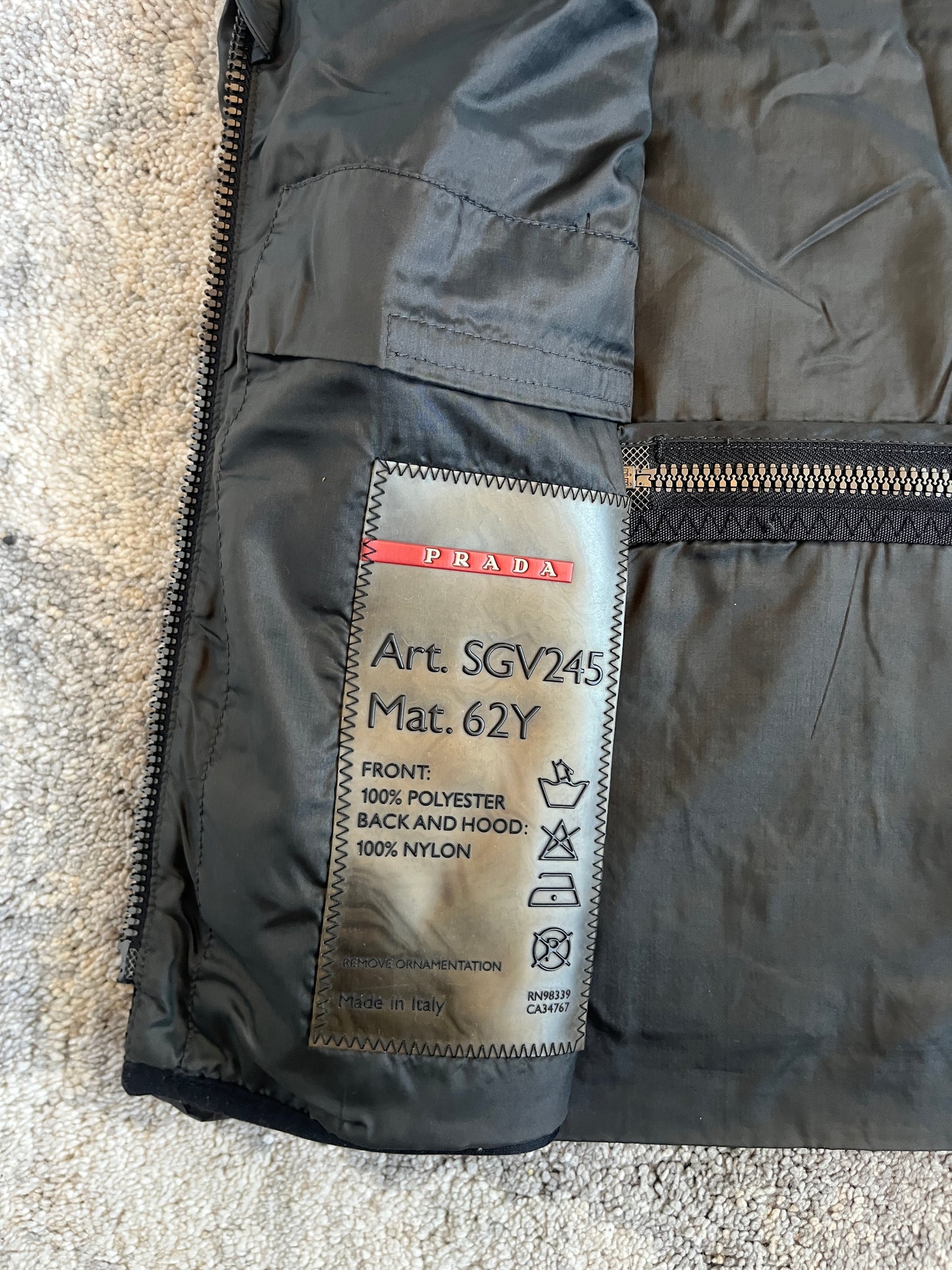 Prada SS2000 mesh & nylon vest