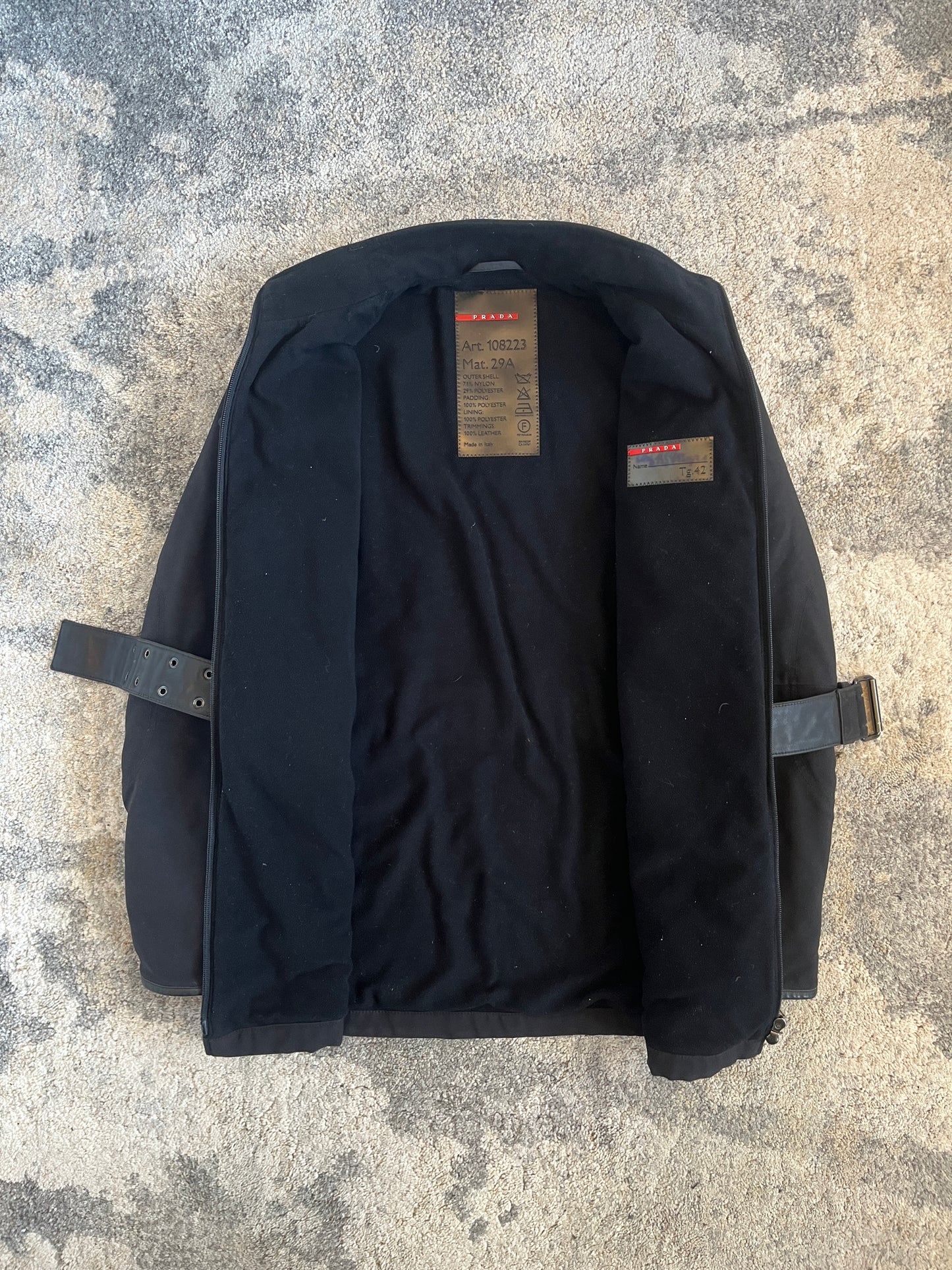 Prada FW1999 nylon belt jacket