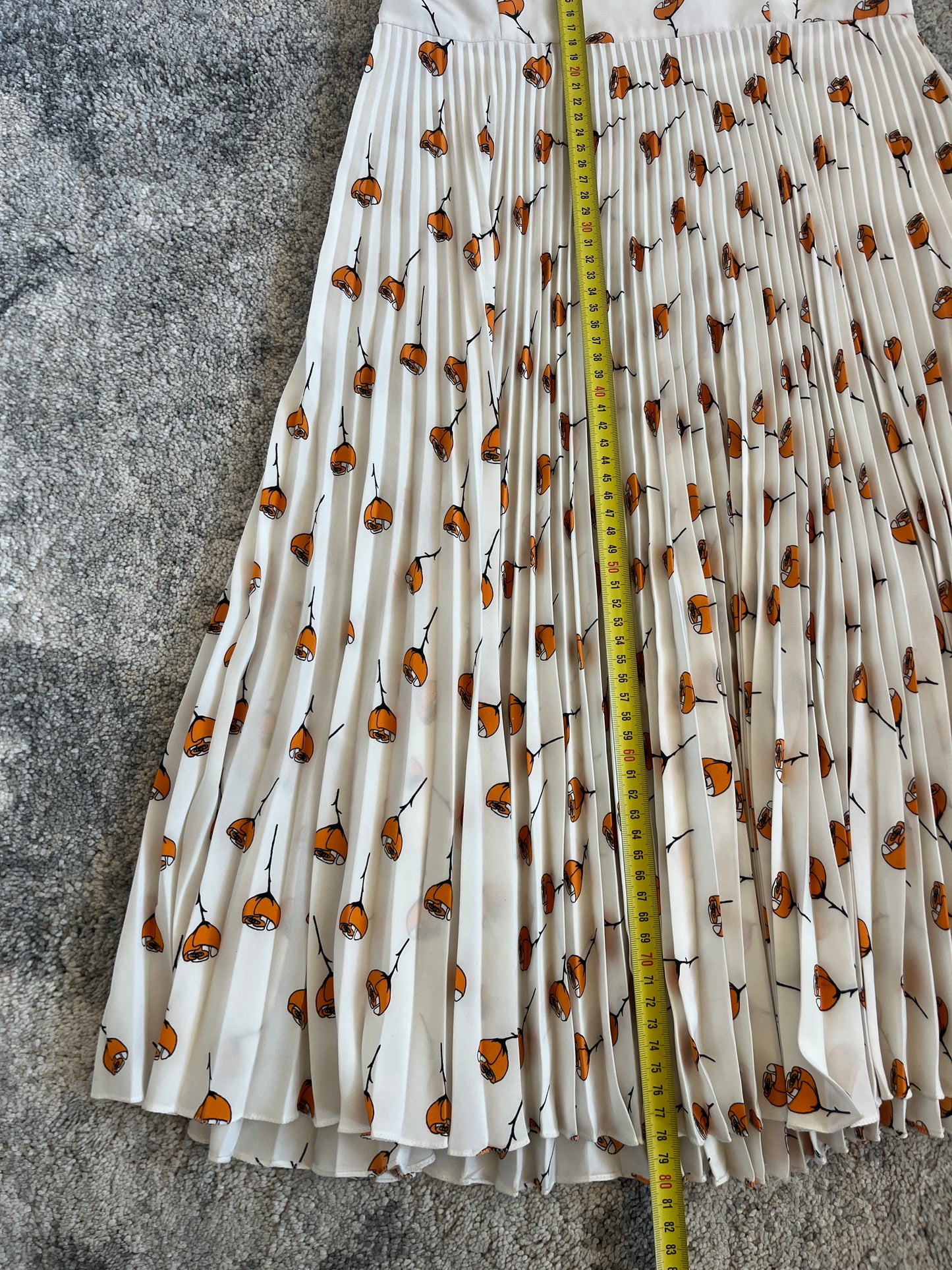 Miu Miu SS2001 nylon floral pleated dress