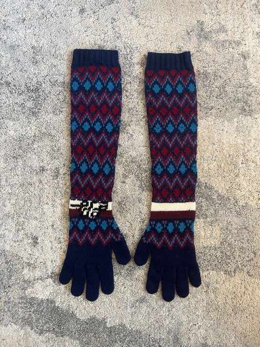 Prada FW2018 sample cashmere long gloves