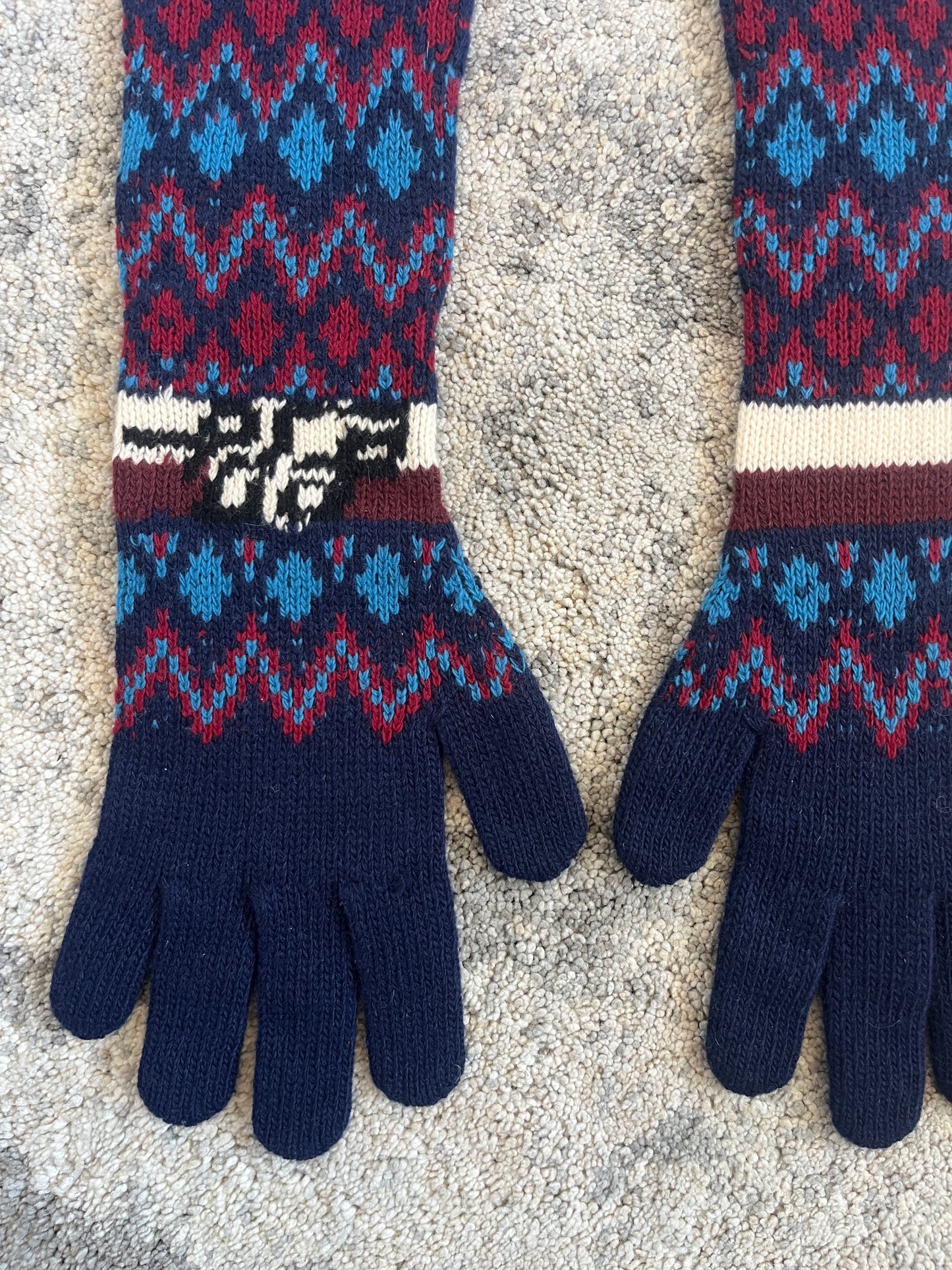 Prada FW2018 sample cashmere long gloves