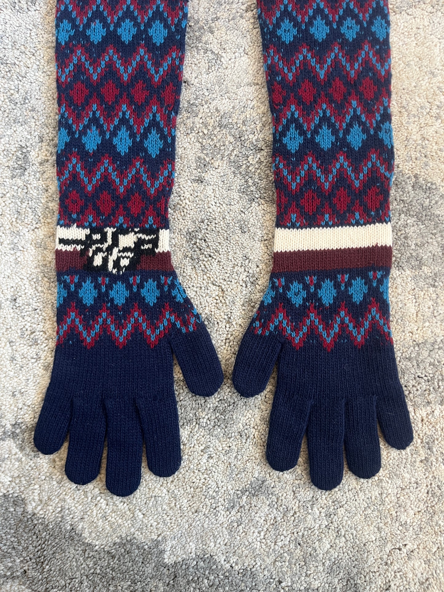 Prada FW2018 sample cashmere long gloves
