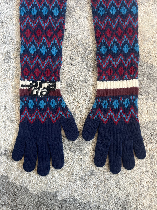 Prada FW2018 sample cashmere long gloves