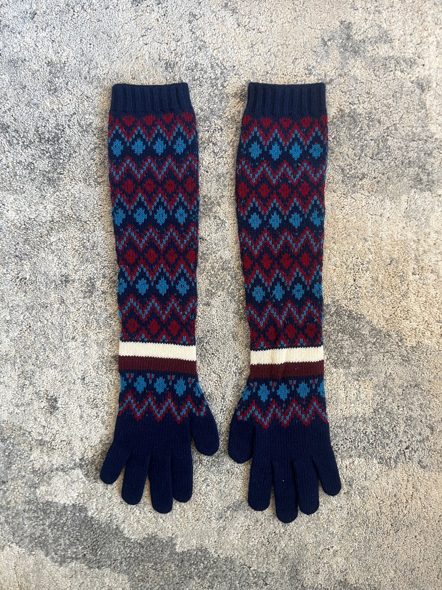 Prada FW2018 sample cashmere long gloves