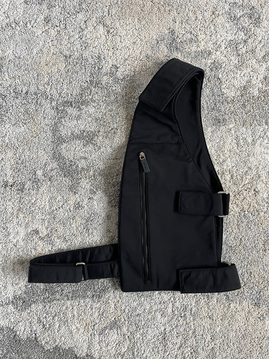 Miu Miu SS1999 neoprene chest rig bag