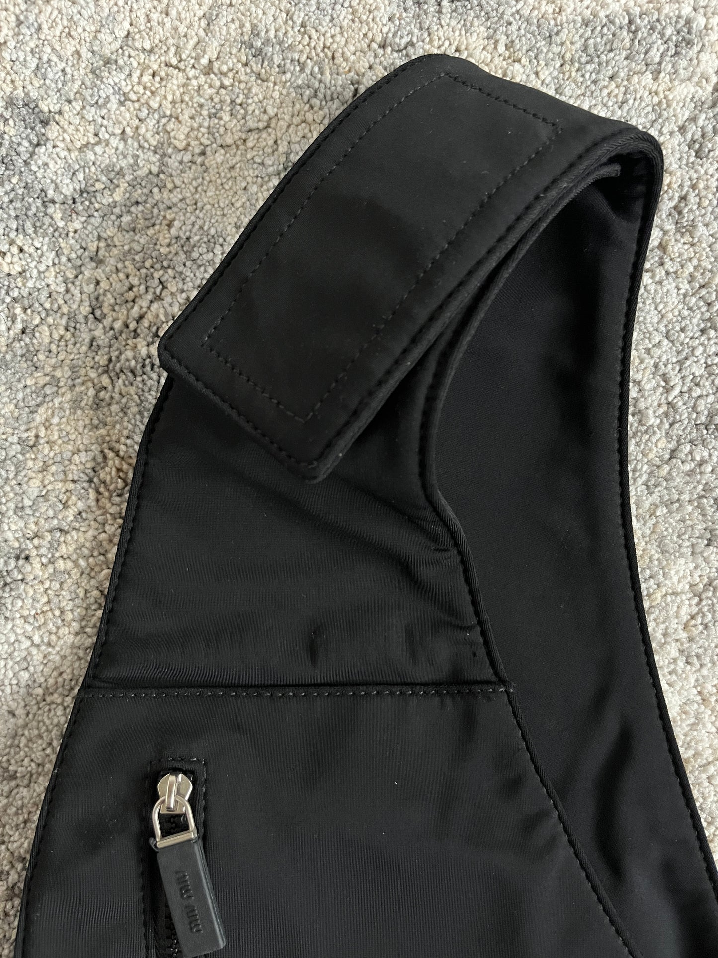 Miu Miu SS1999 neoprene chest rig bag