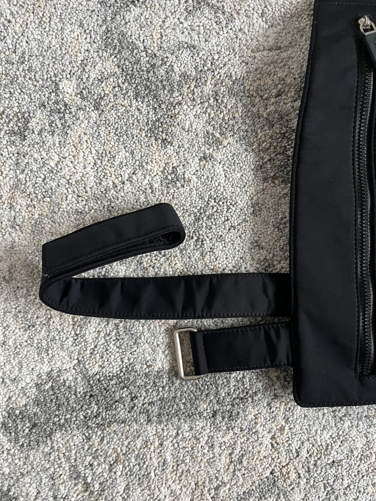 Miu Miu SS1999 neoprene chest rig bag