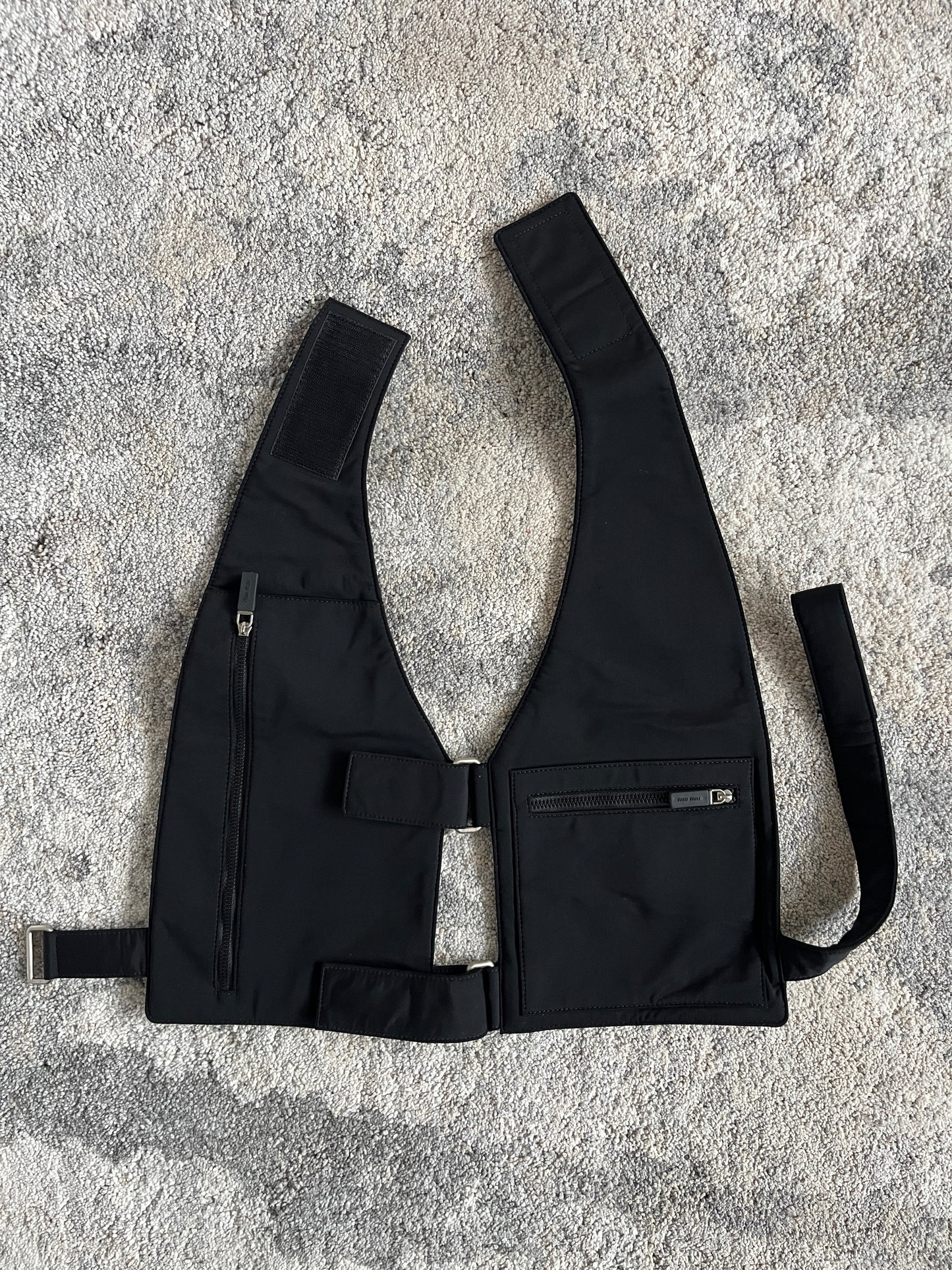 Miu Miu SS1999 neoprene chest rig bag