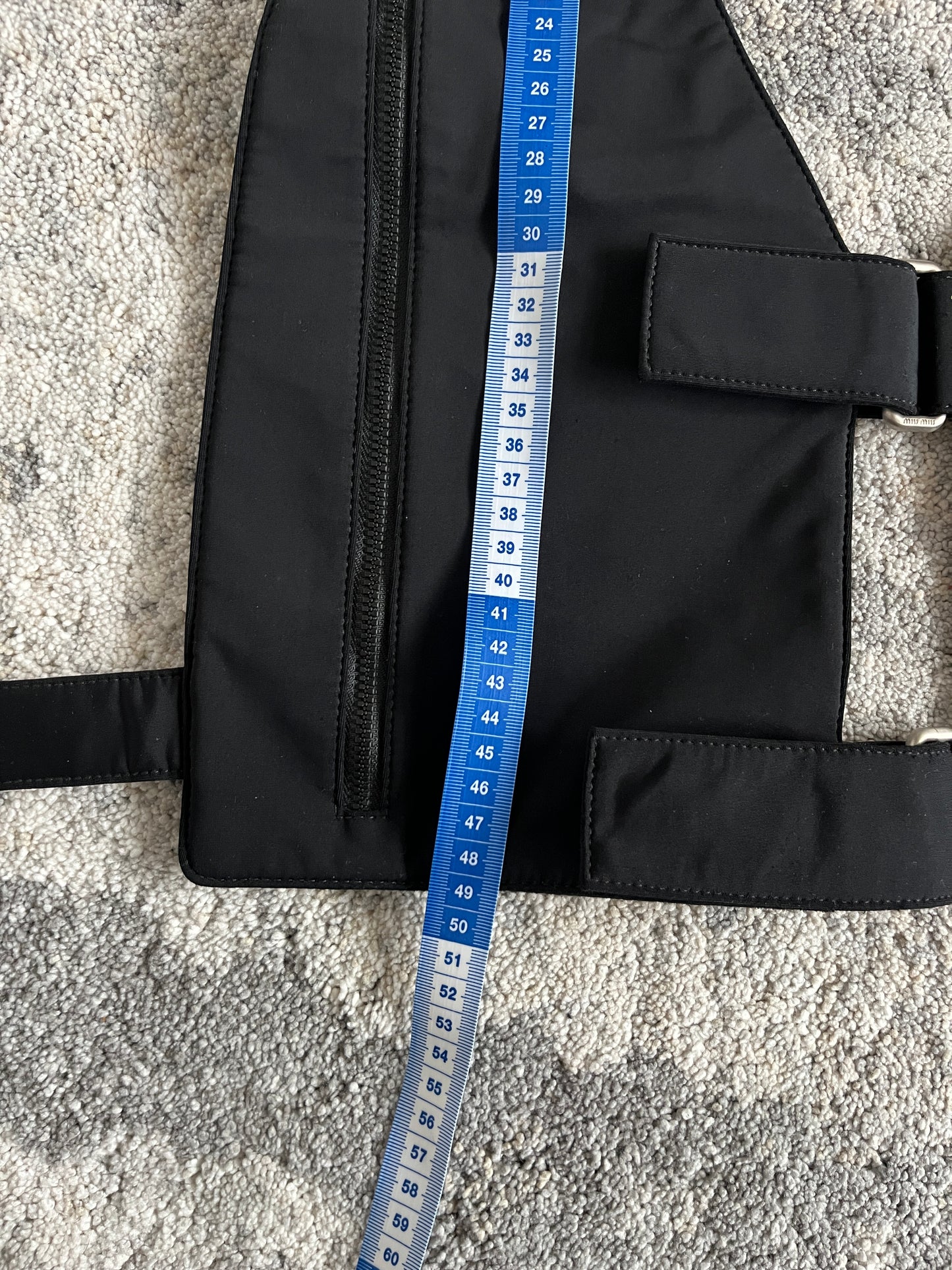 Miu Miu SS1999 neoprene chest rig bag