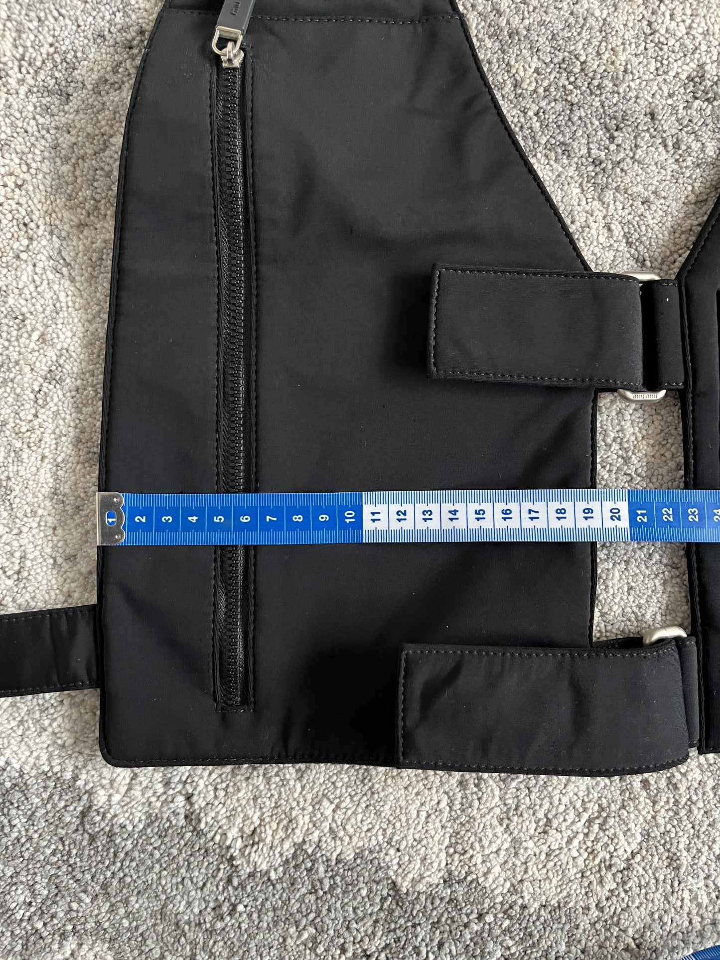 Miu Miu SS1999 neoprene chest rig bag