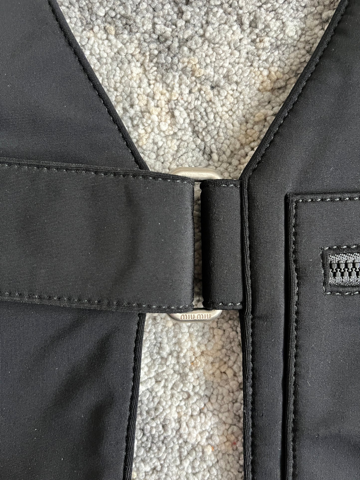 Miu Miu SS1999 neoprene chest rig bag