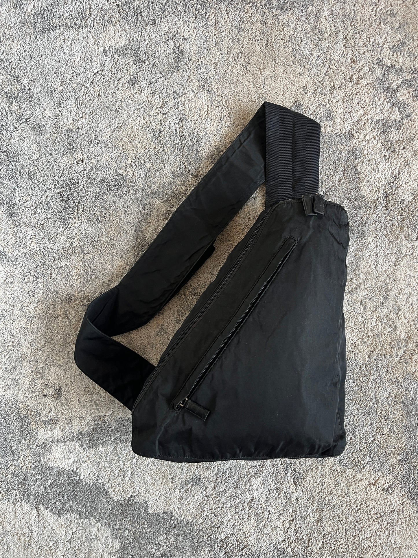 Prada SS1999 nylon chest rig backpack