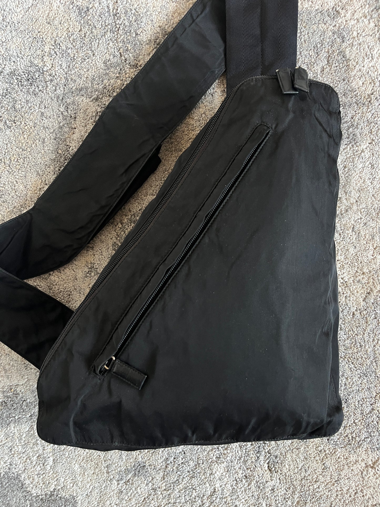 Prada SS1999 nylon chest rig backpack