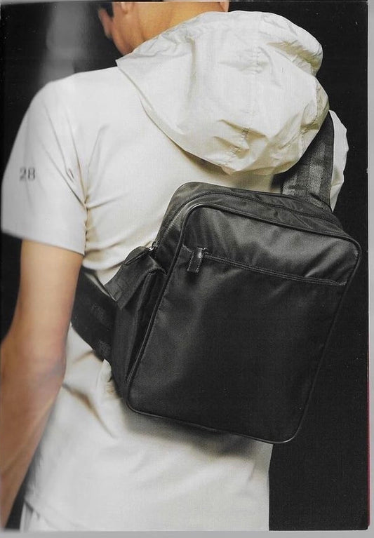 Prada SS1999 nylon chest rig backpack
