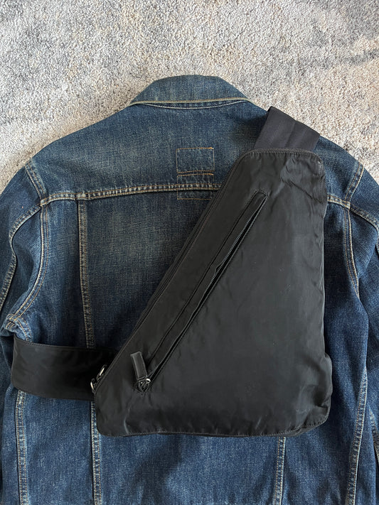 Prada SS1999 nylon chest rig backpack