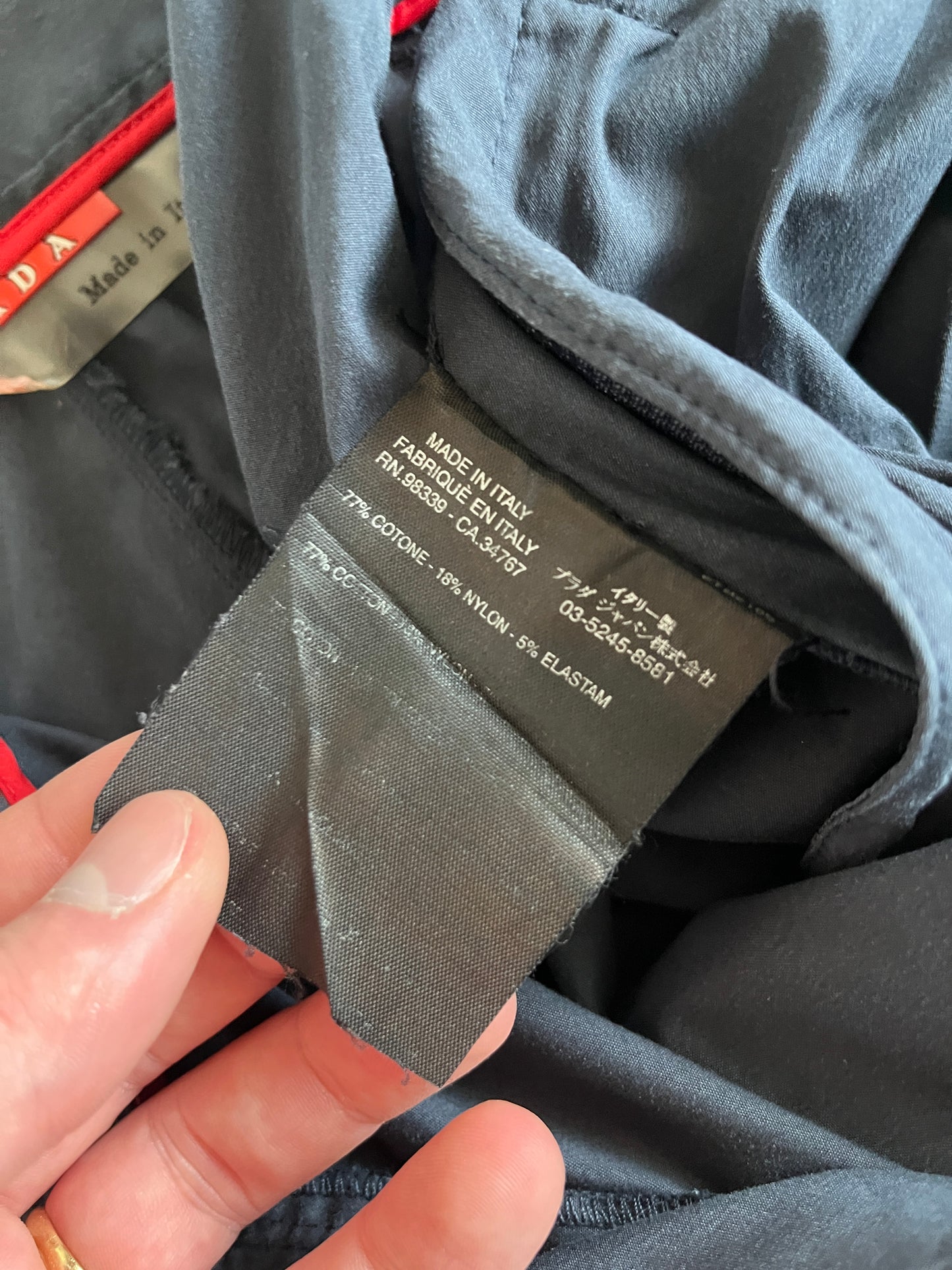 Prada 2000's light cotton pants