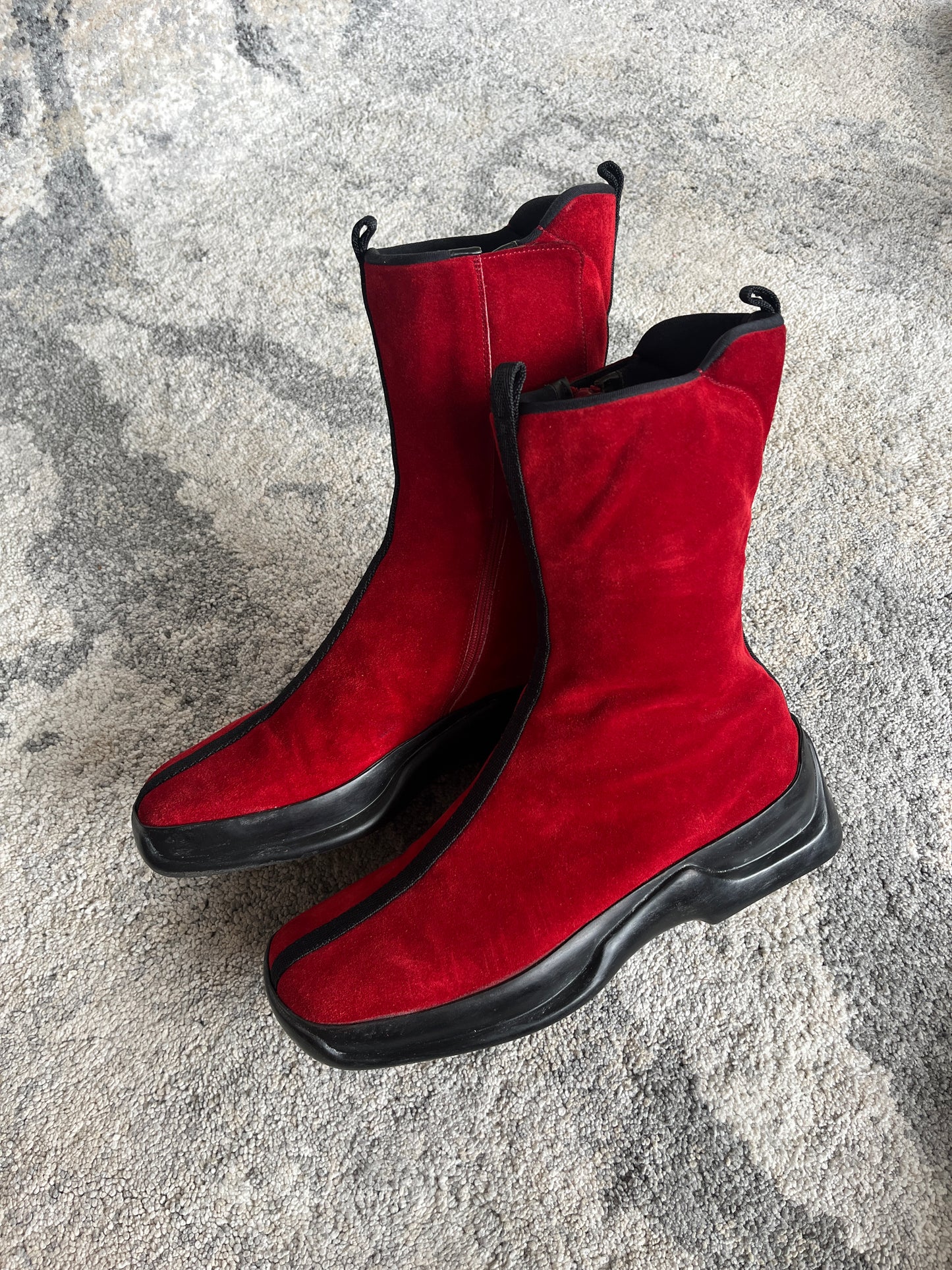 Prada FW1999 suede boots
