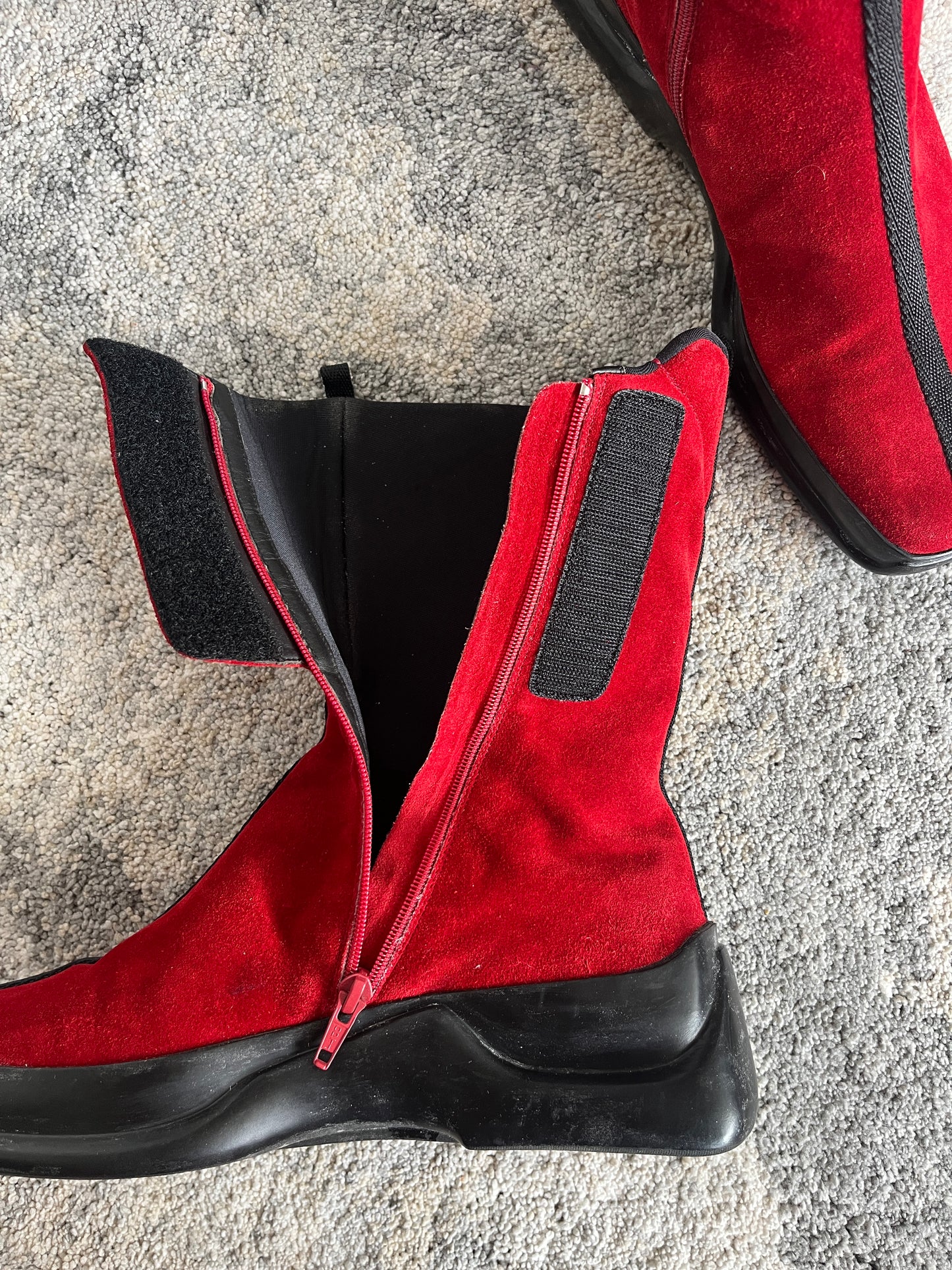 Prada FW1999 suede boots