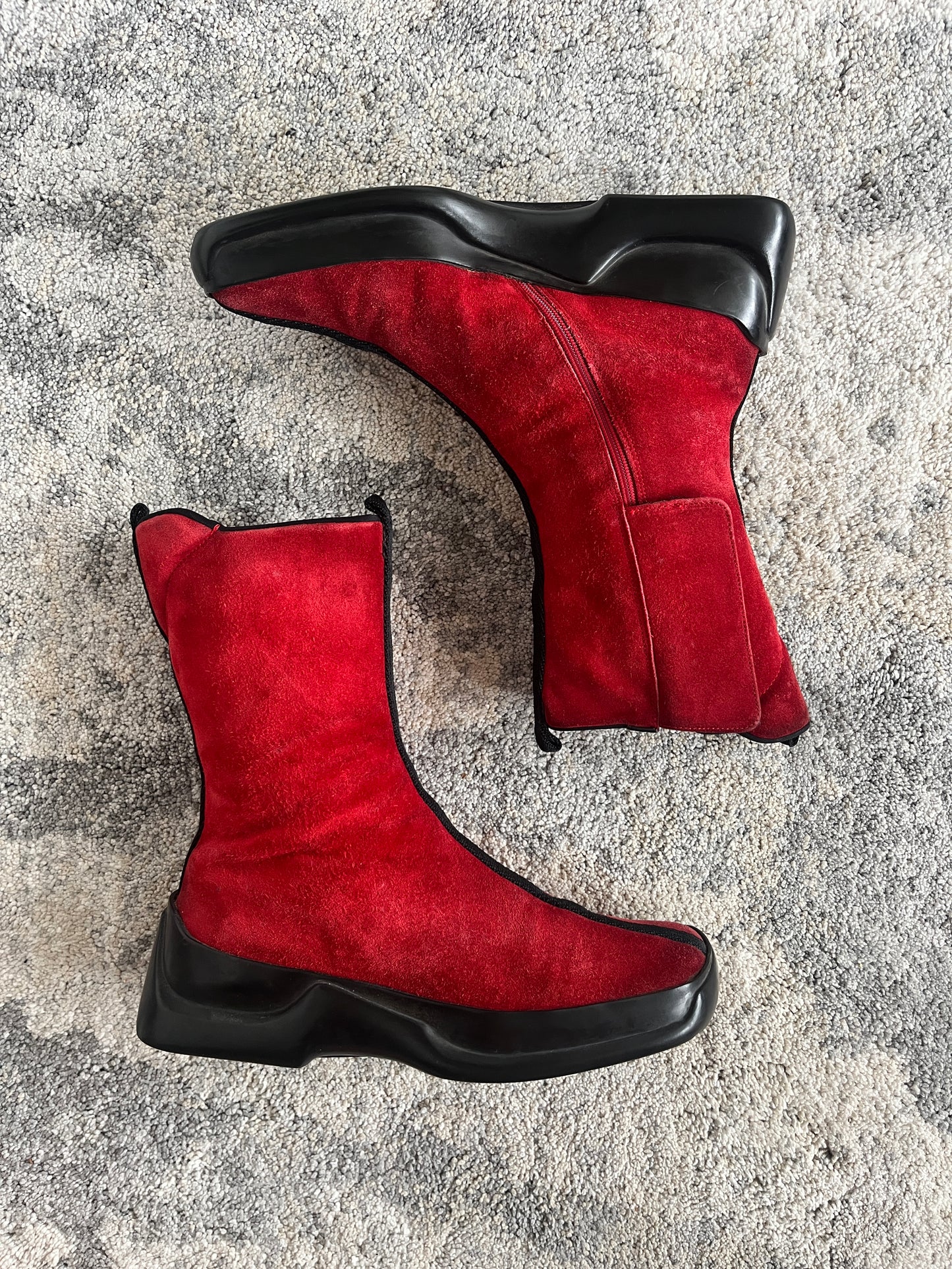 Prada FW1999 suede boots