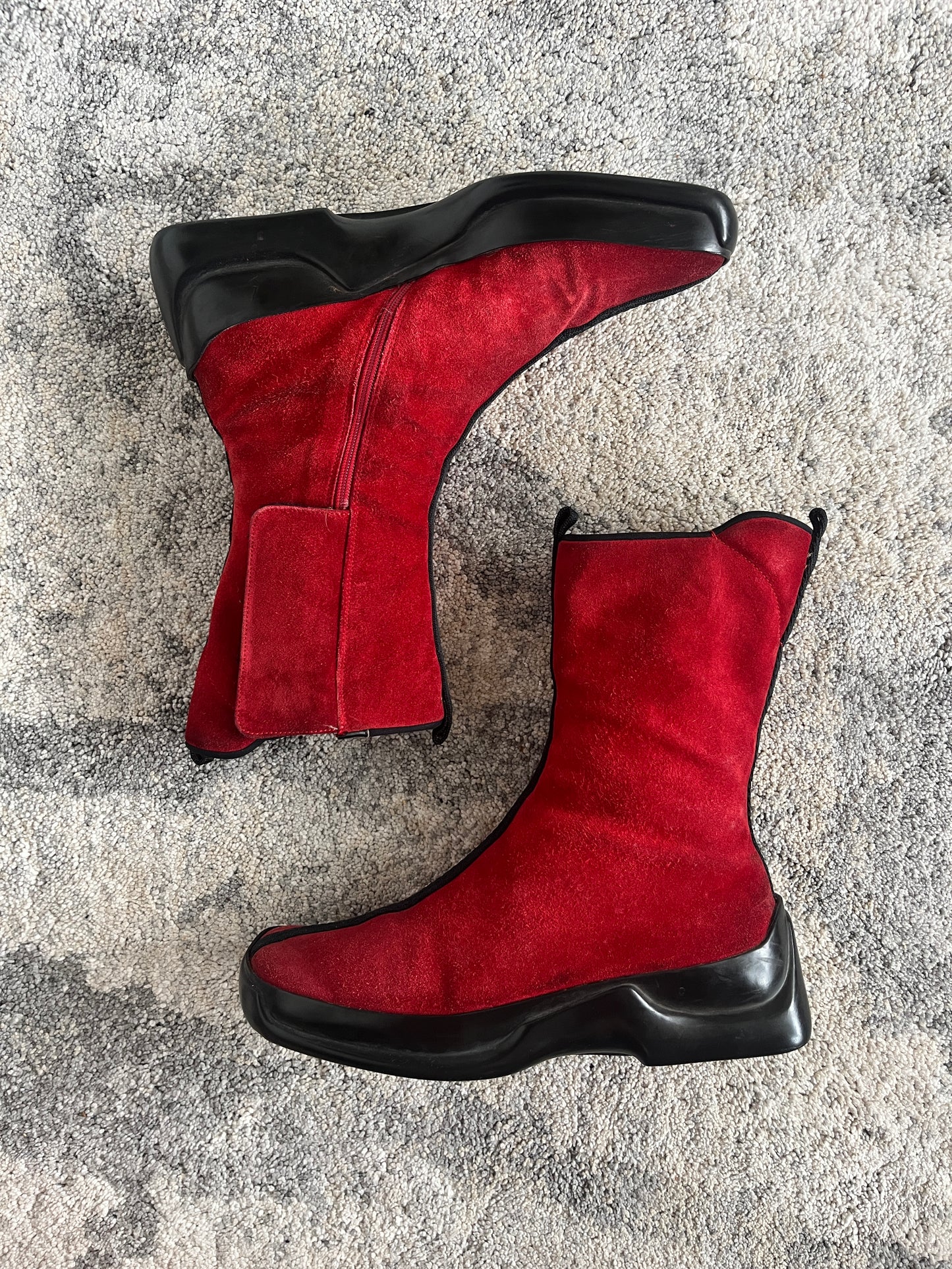 Prada FW1999 suede boots