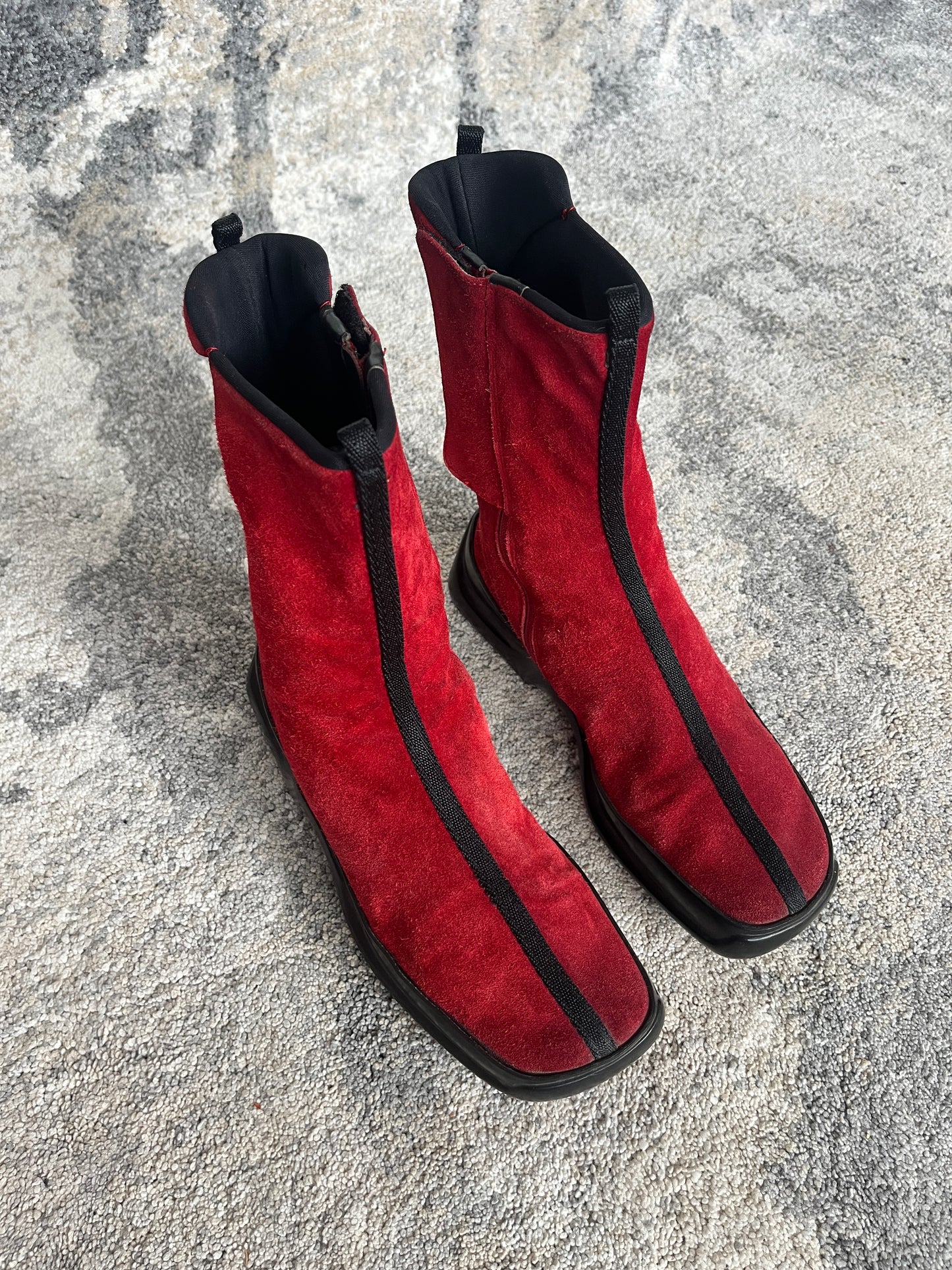 Prada FW1999 suede boots