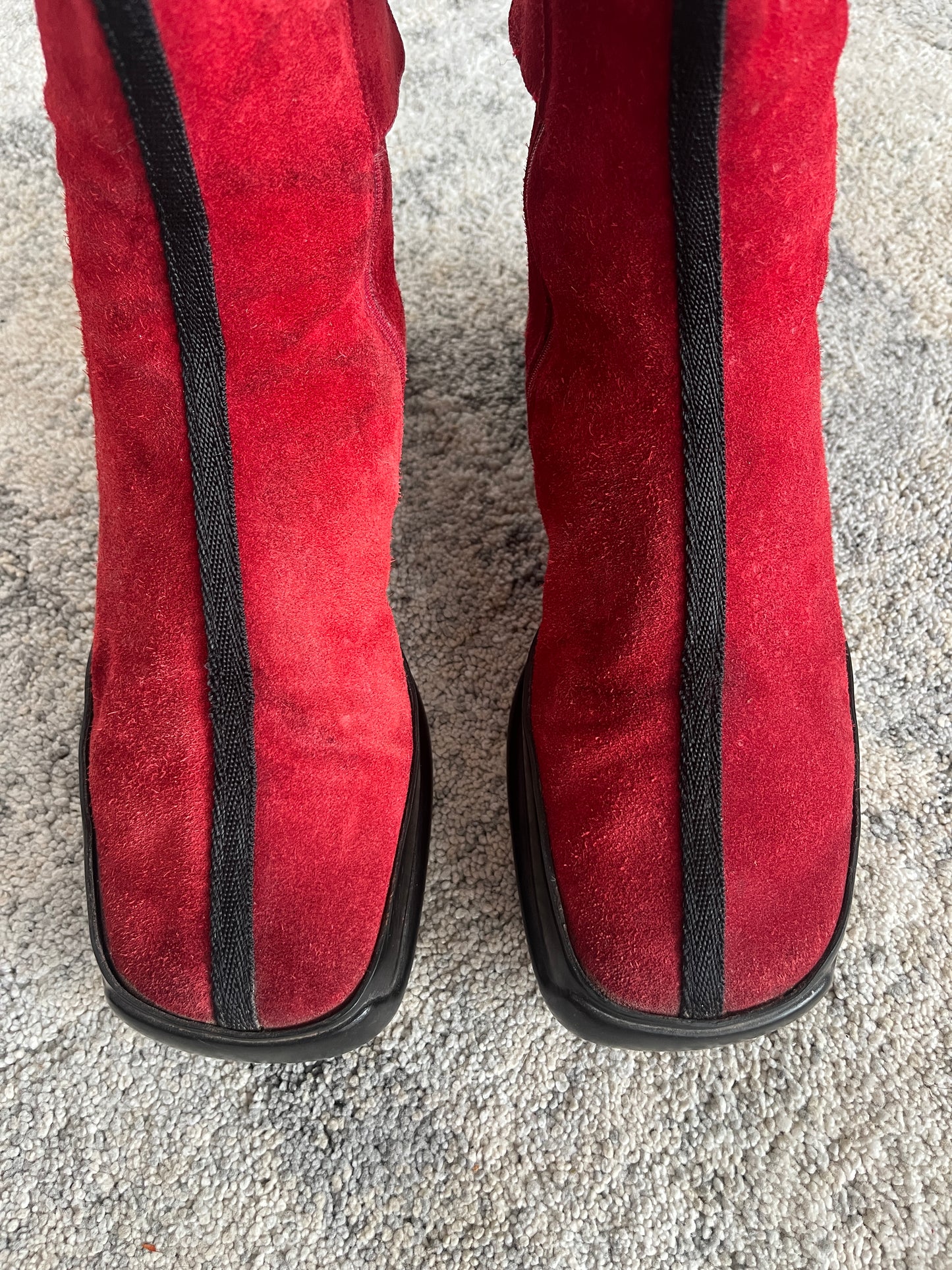 Prada FW1999 suede boots