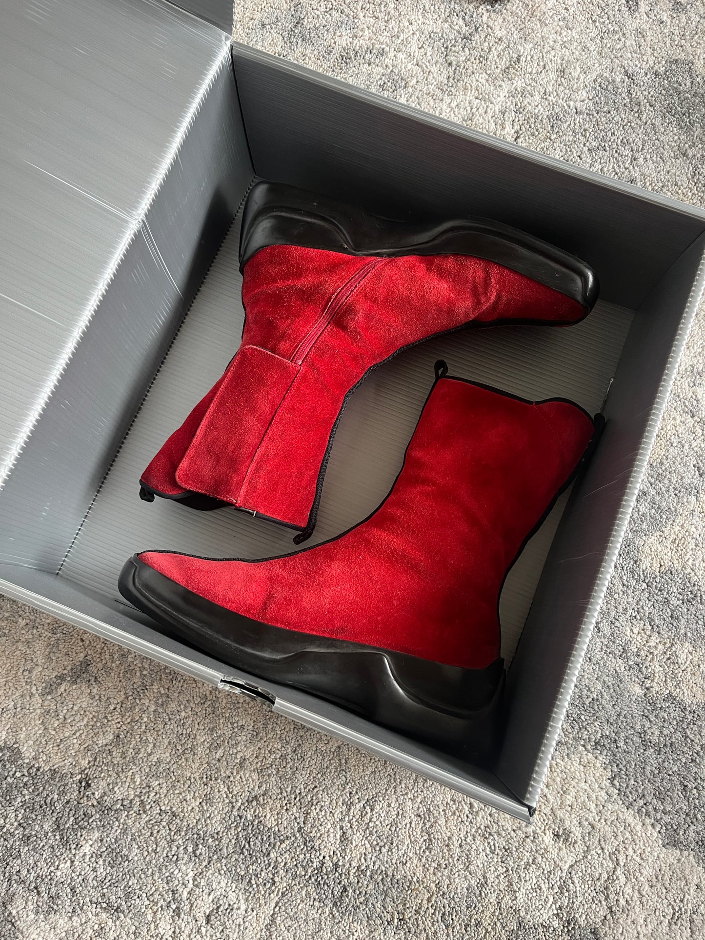 Prada FW1999 suede boots