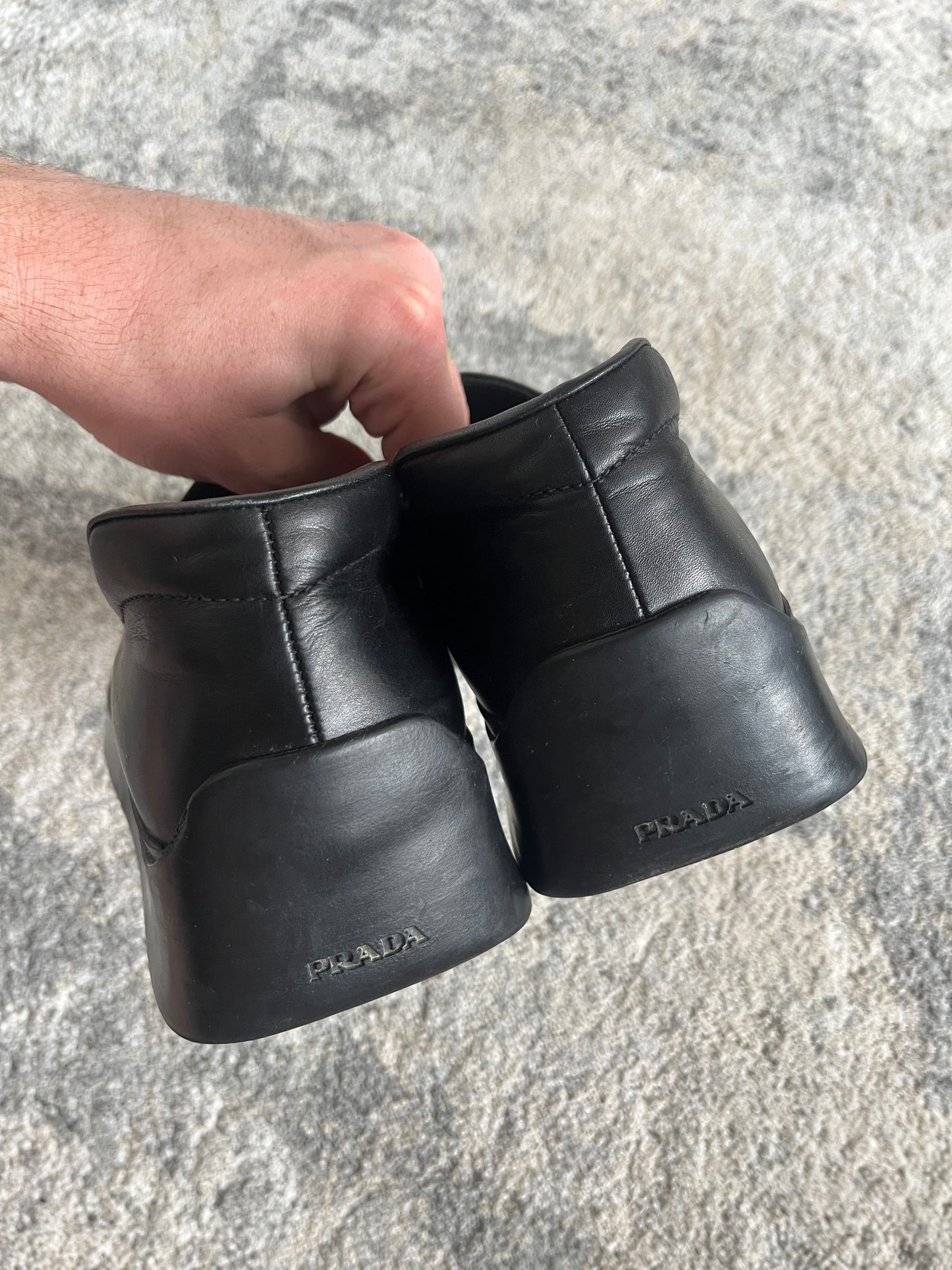 Prada SS1998 leather loafers