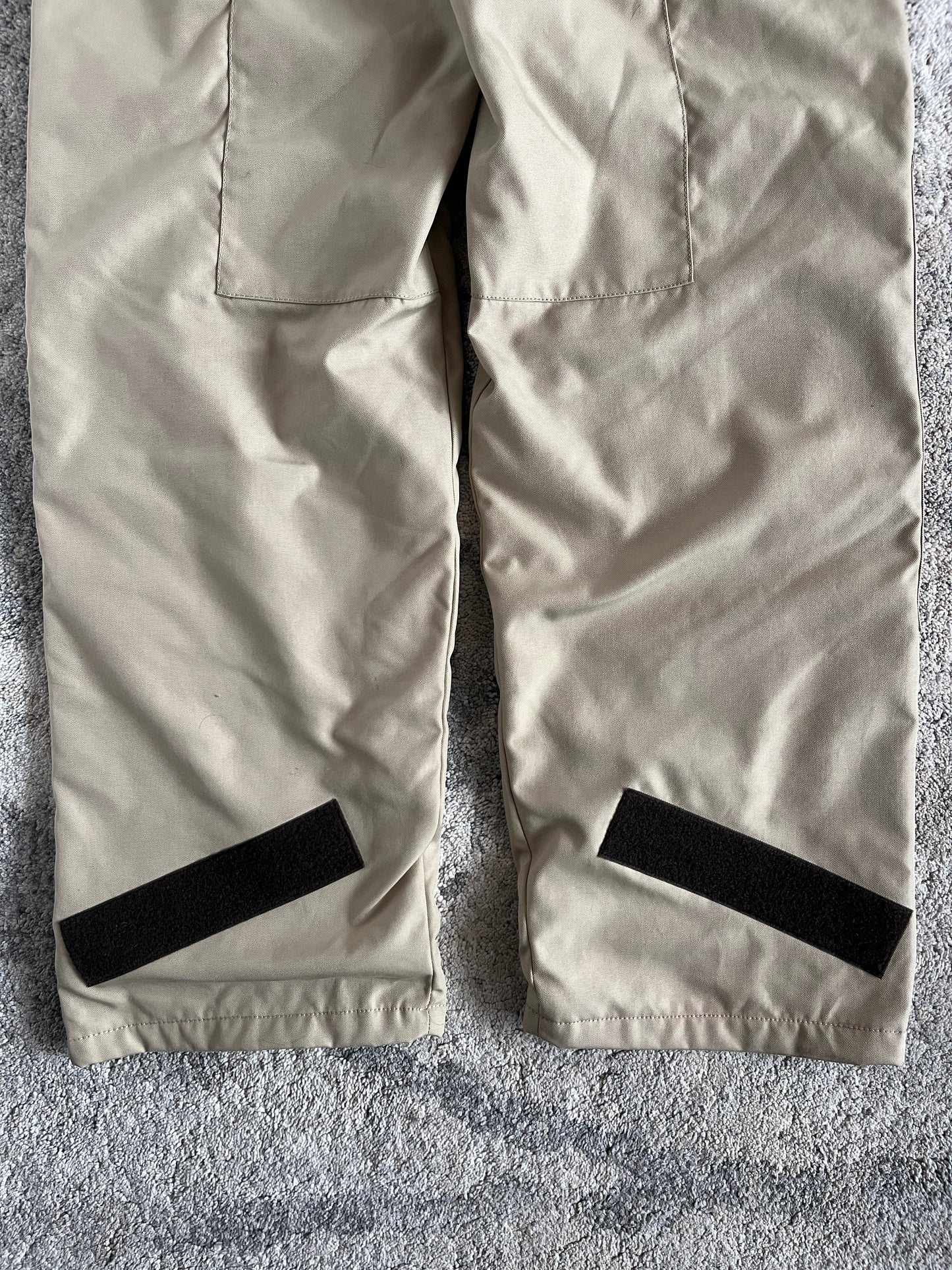 Prada 2000's nylon & fleece double knee pants