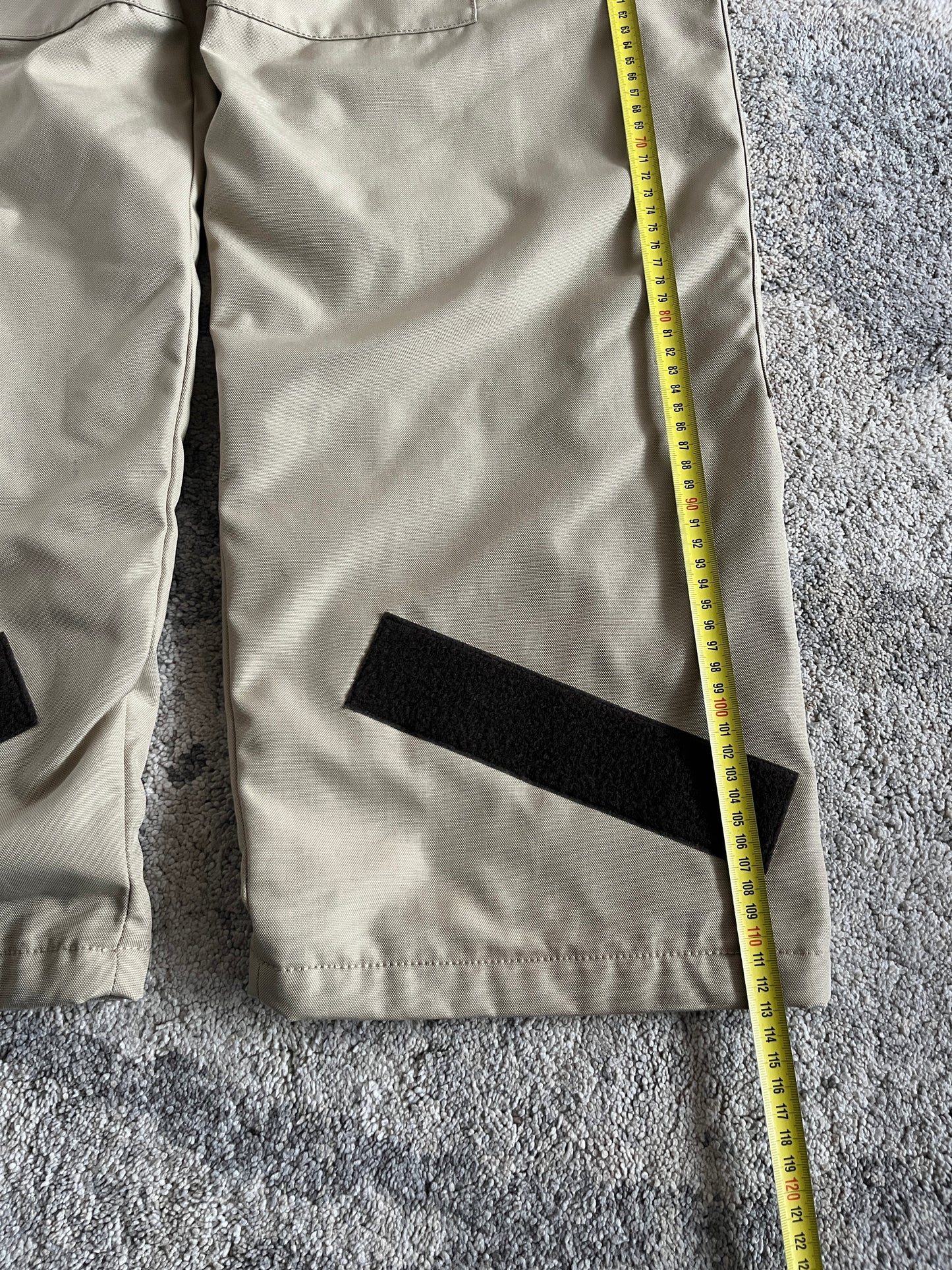 Prada 2000's nylon & fleece double knee pants