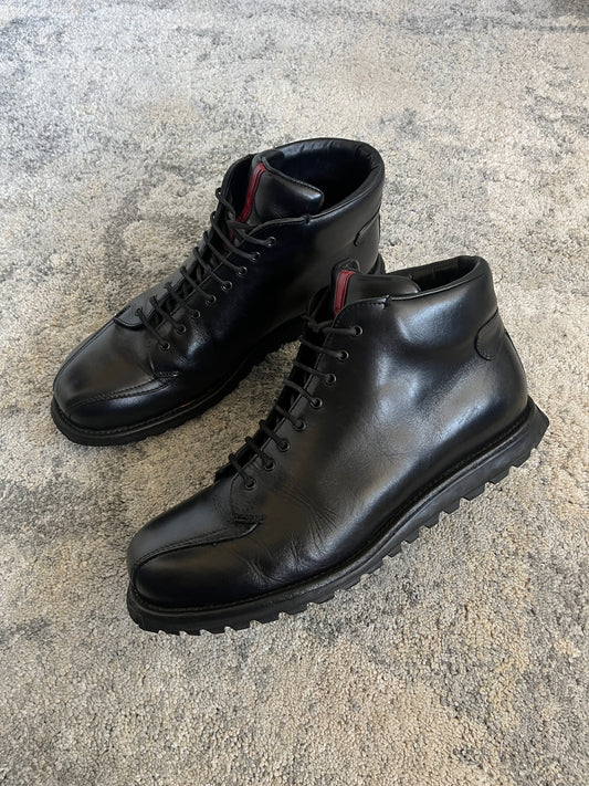 Prada 2000's leather hiking boots